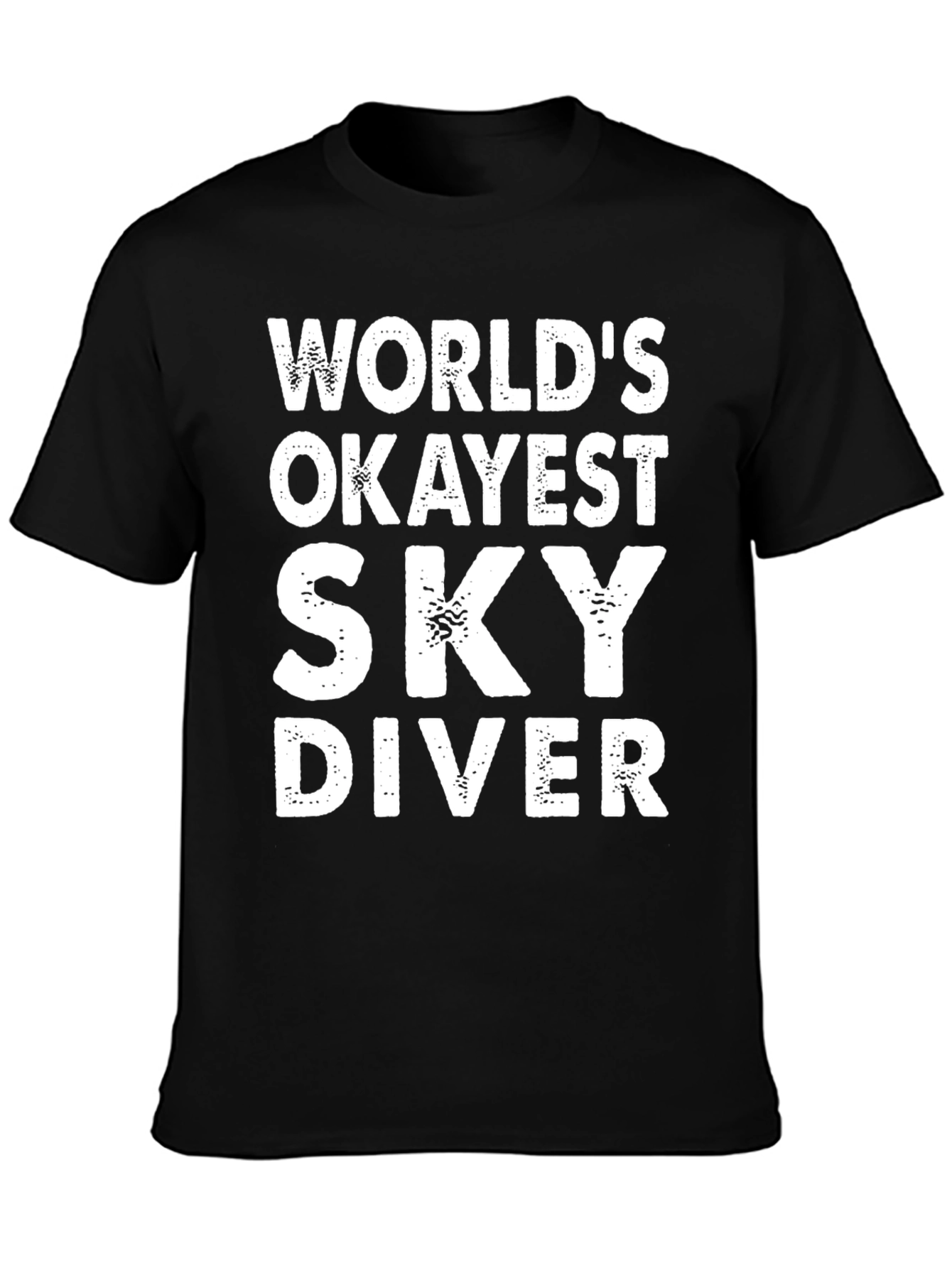 Worlds Okayest Sky Diver - Funny Graphic T-Shirt