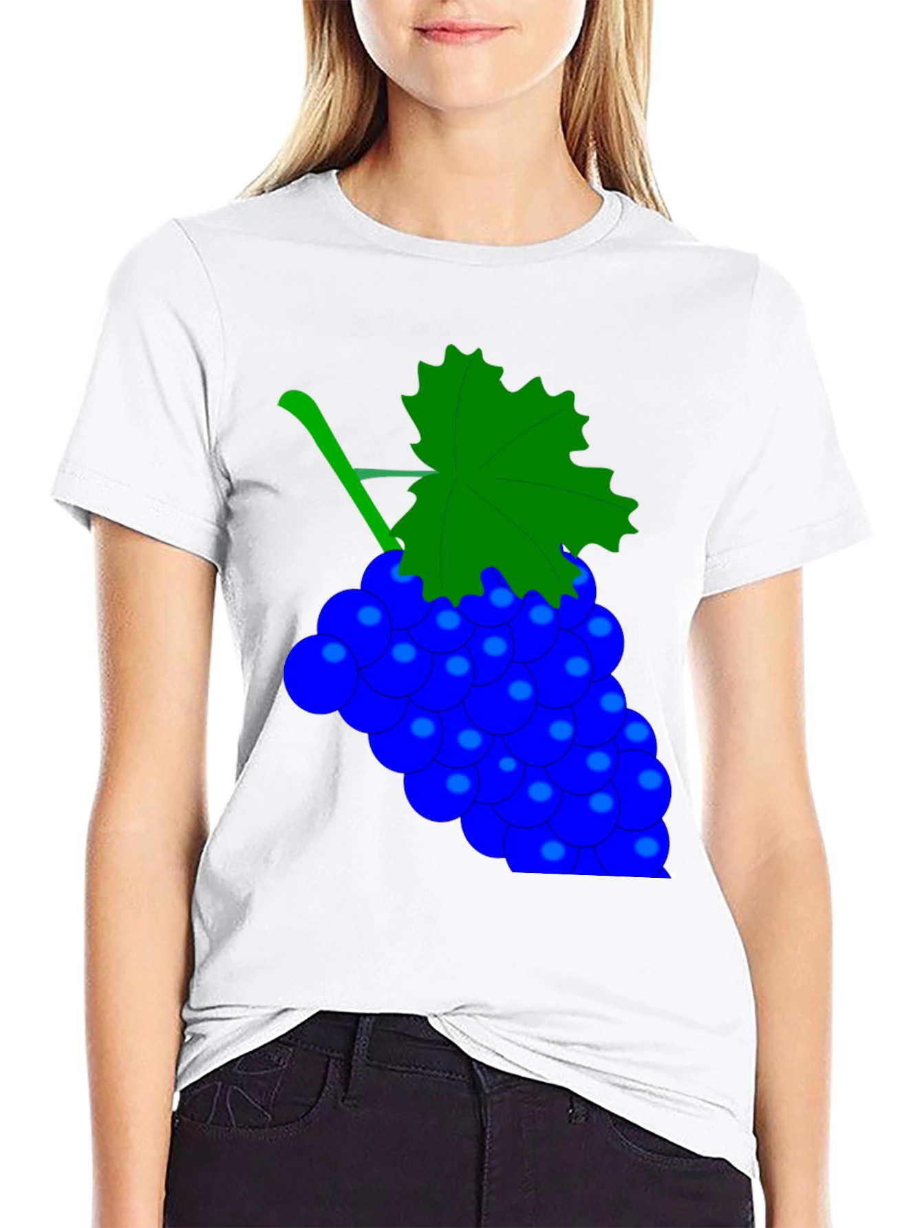 Grapes Graphic Black Tee