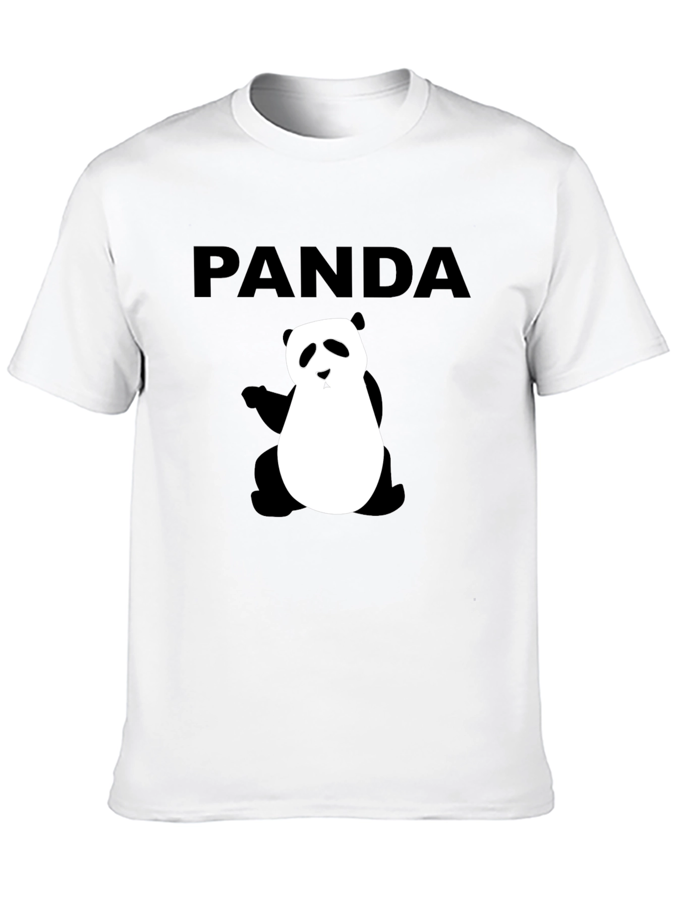 PANDA Graphic Print Black T-Shirt