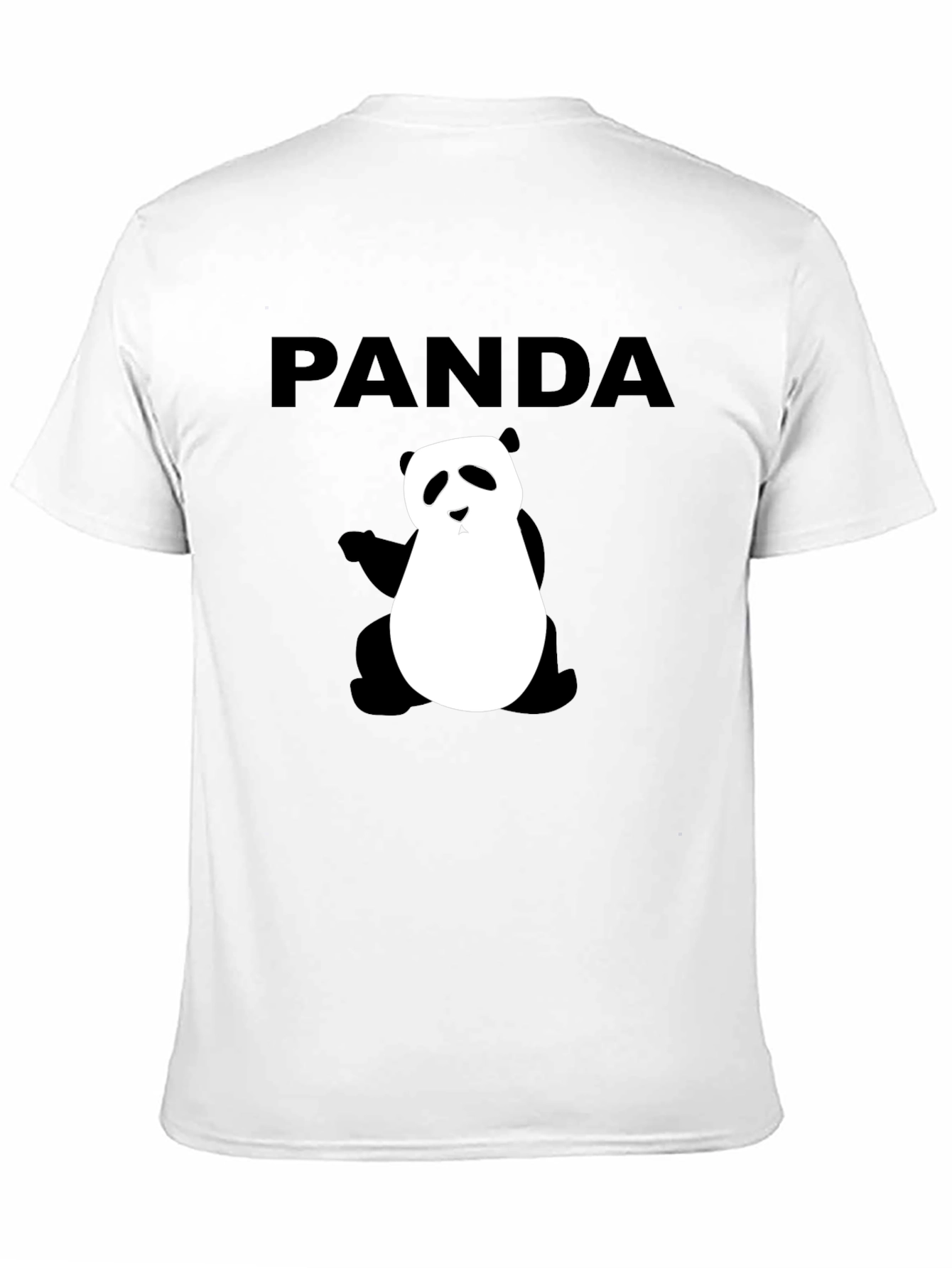 PANDA Graphic Print Black T-Shirt