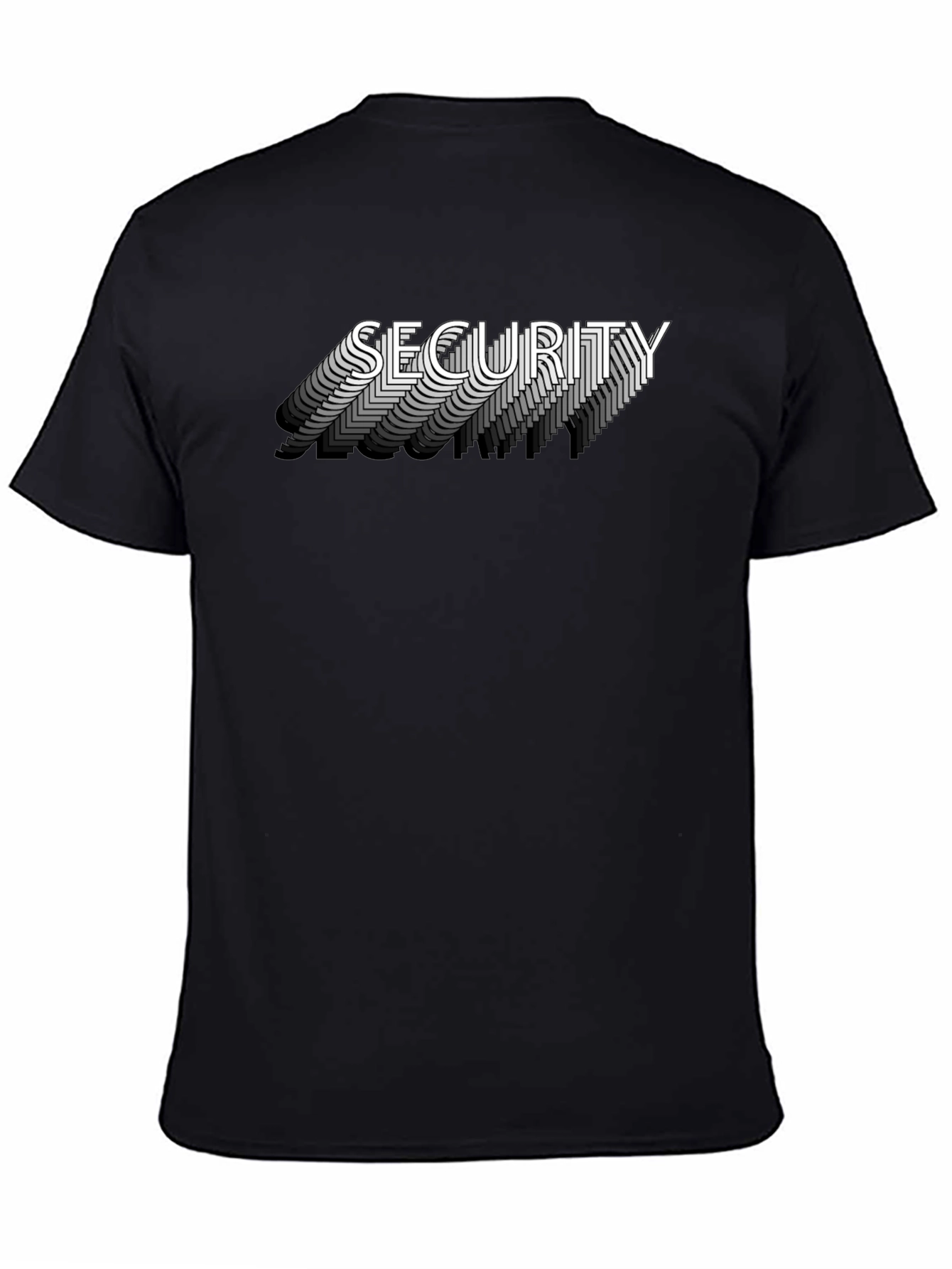 Security Graphic Tee - Cool Layered Shadow Print