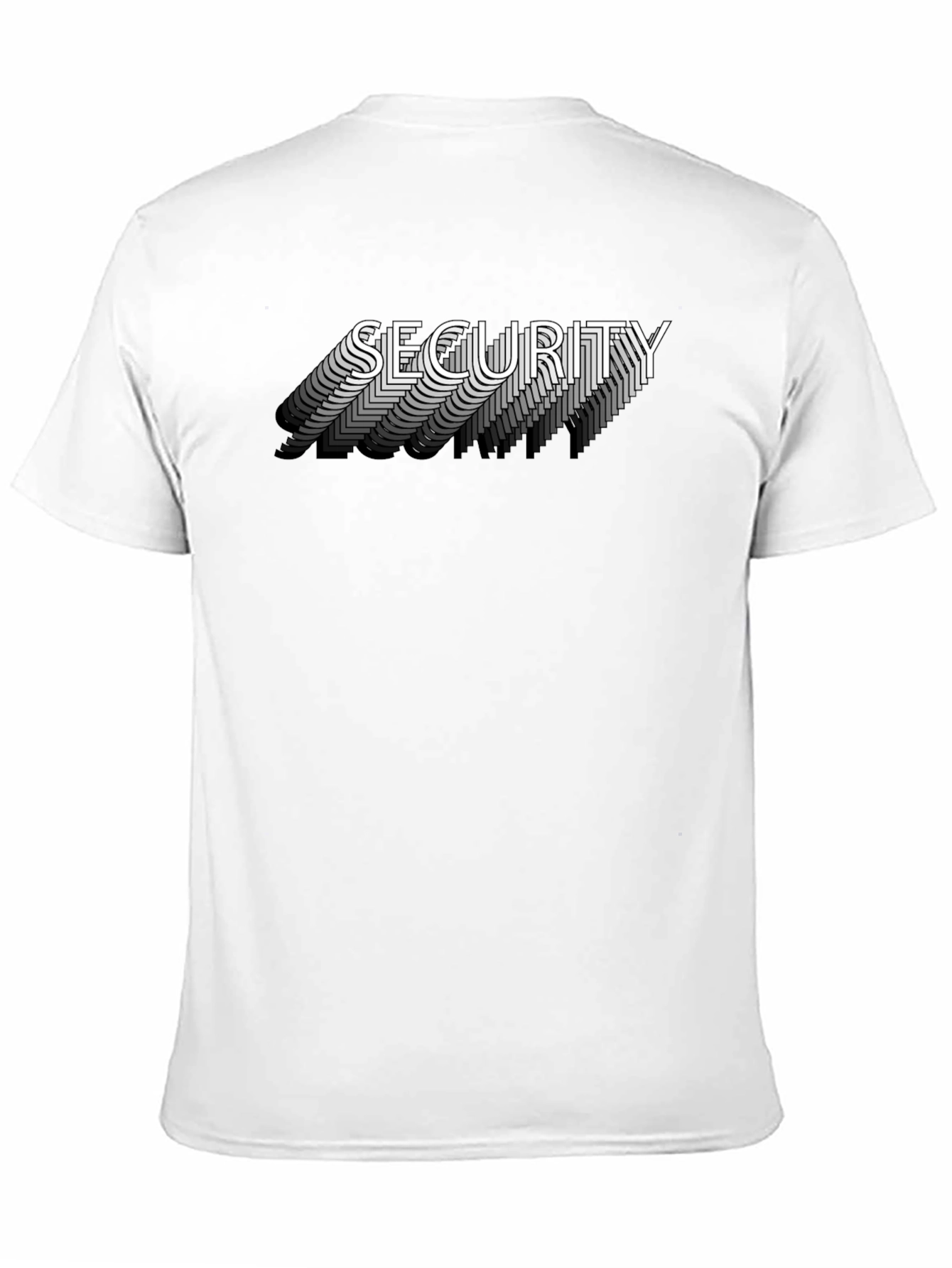Security Graphic Tee - Cool Layered Shadow Print