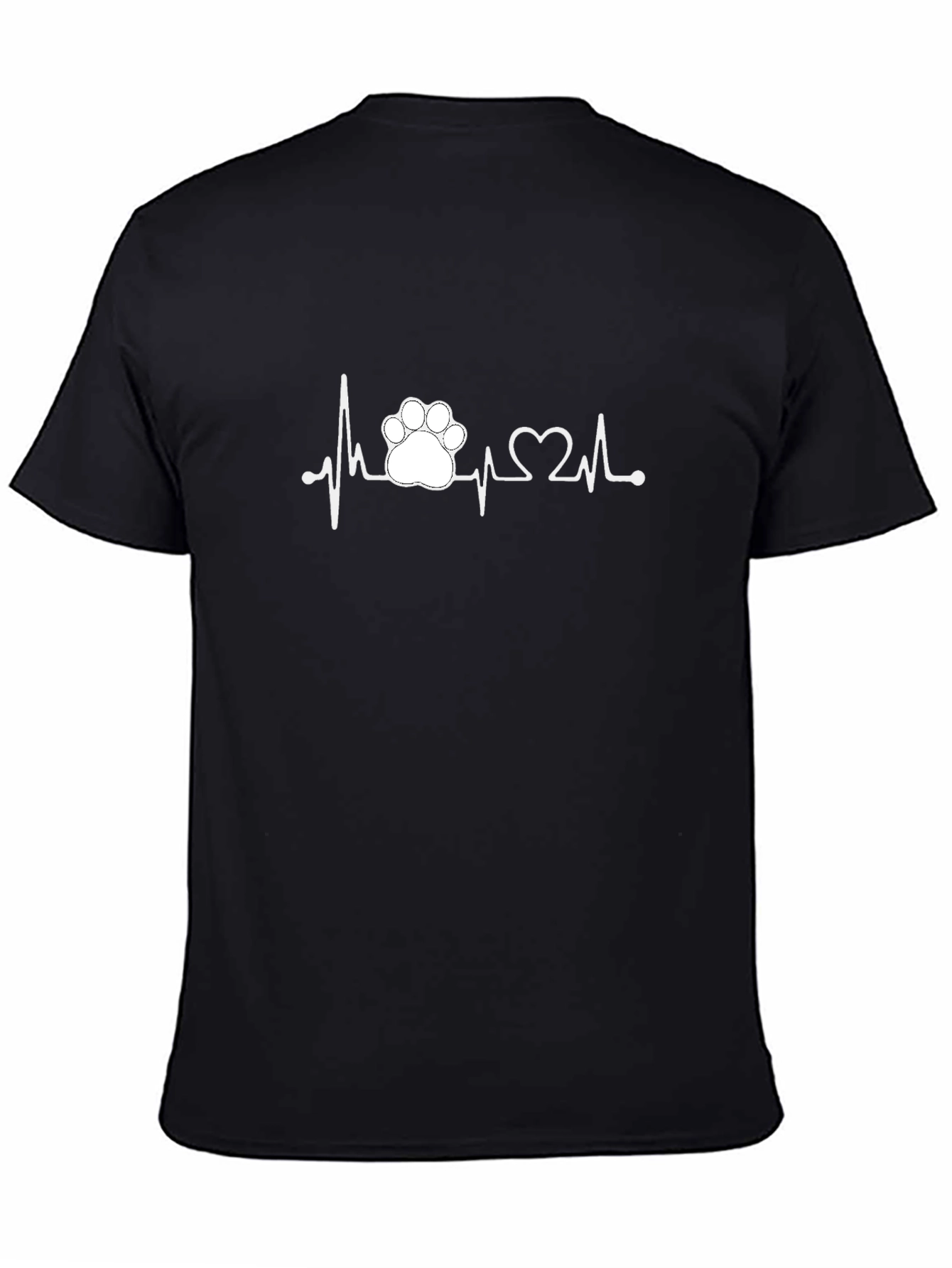 Paw Heartbeat T-Shirt - Animal Lover Tee