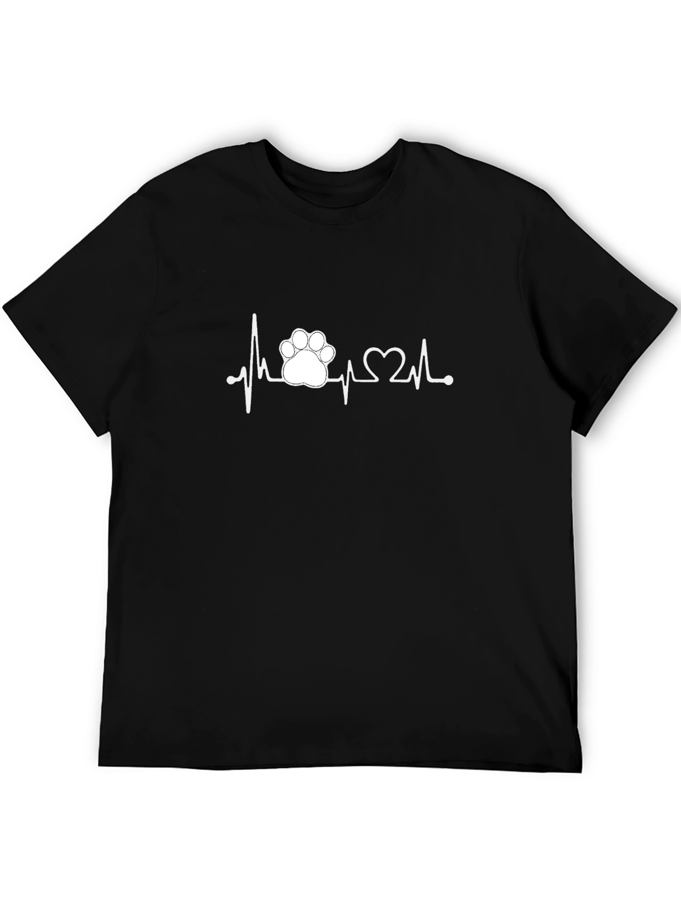 Paw Heartbeat T-Shirt - Animal Lover Tee