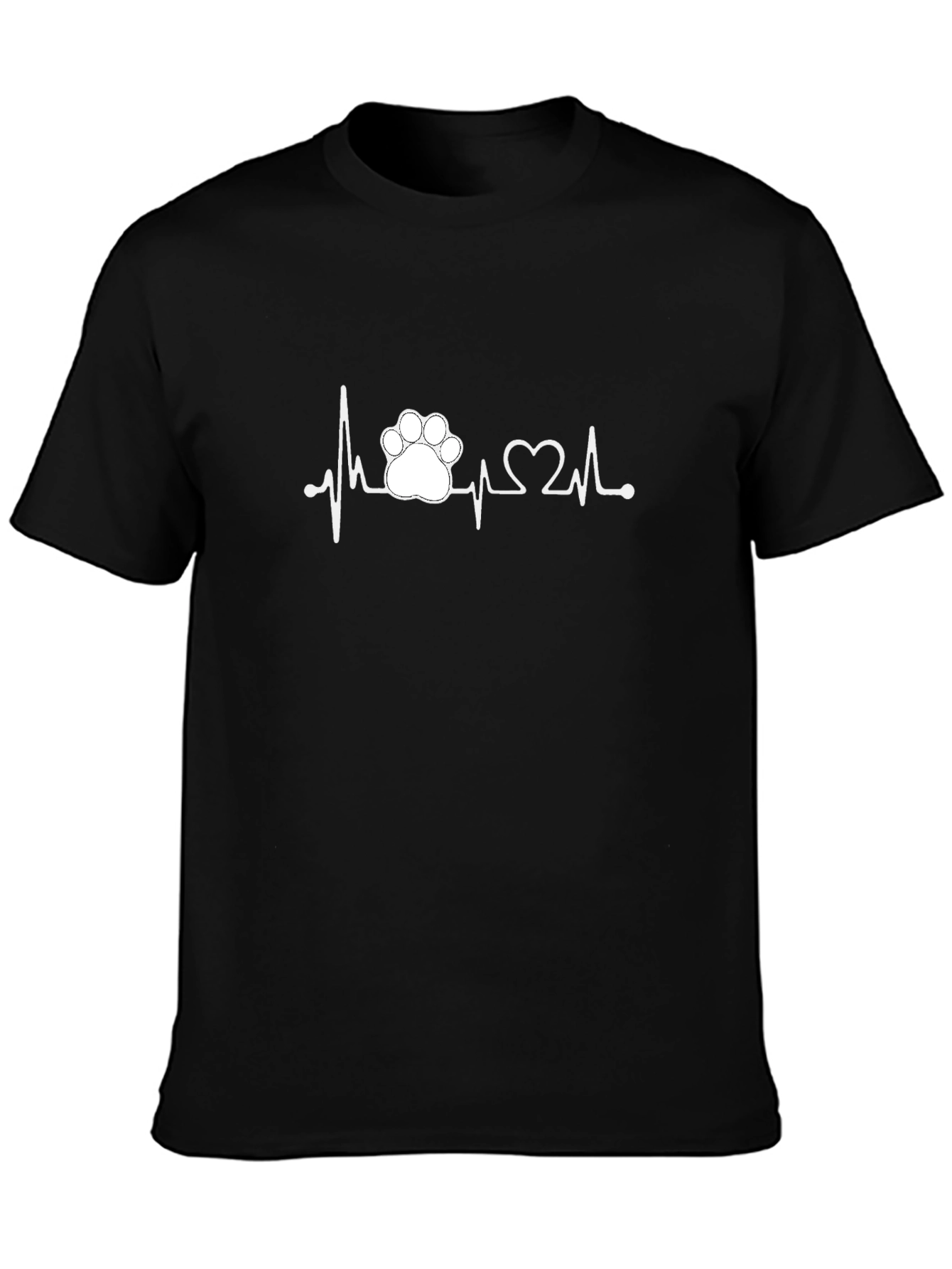 Paw Heartbeat T-Shirt - Animal Lover Tee