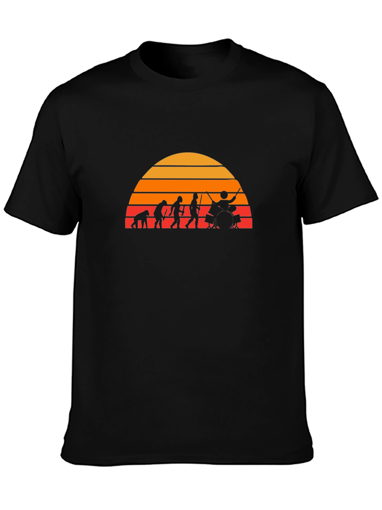 Drummer Evolution T-Shirt - Black