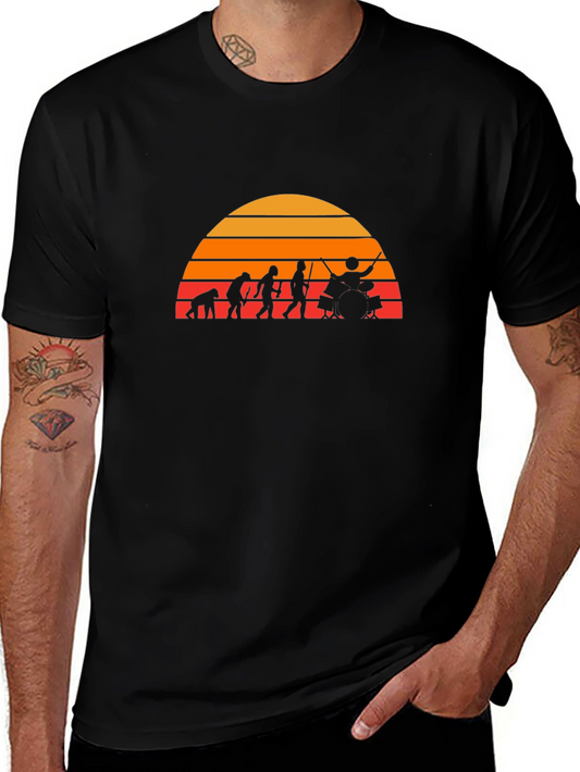 Drummer Evolution T-Shirt - Black