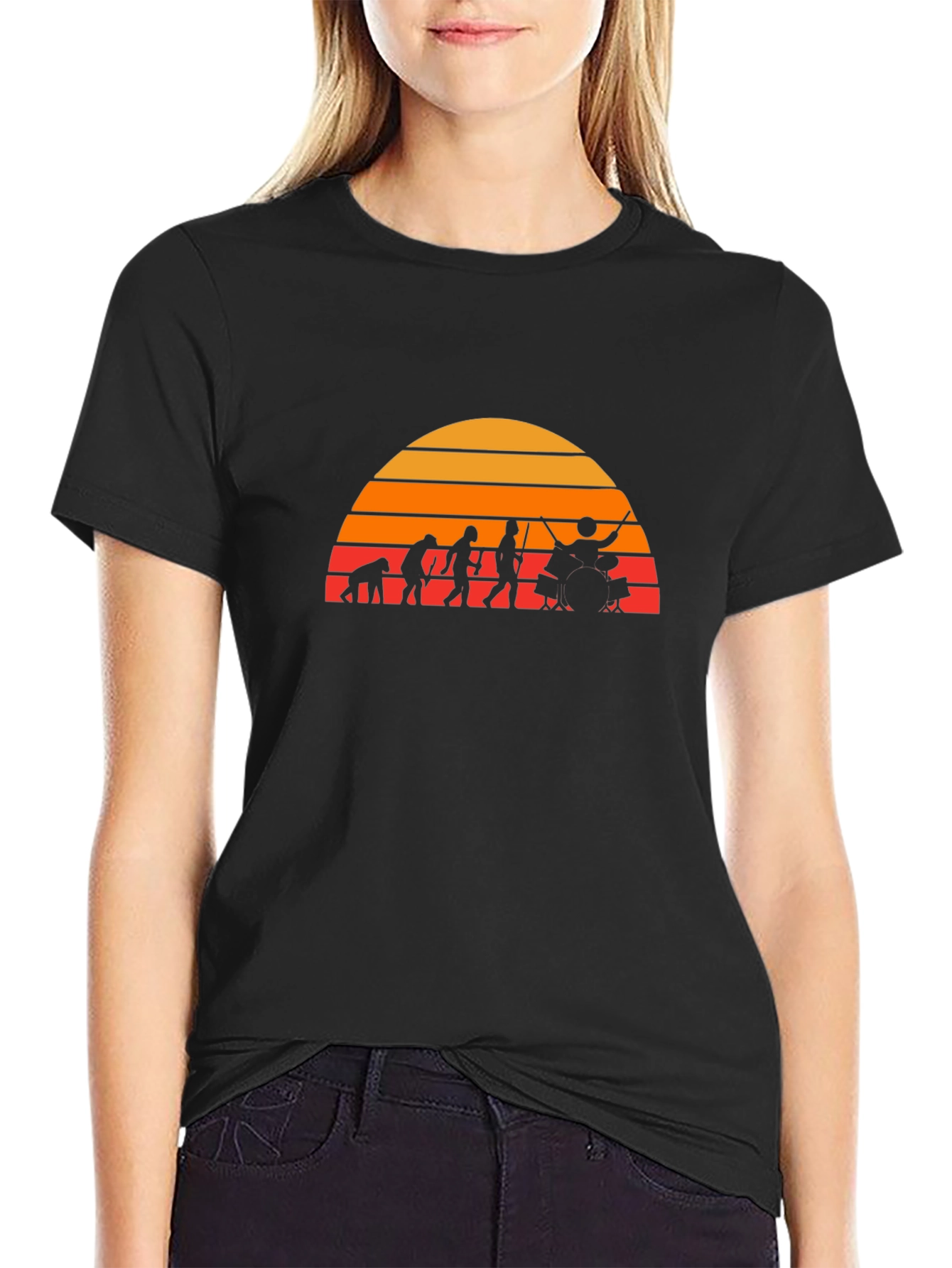 Drummer Evolution T-Shirt - Black