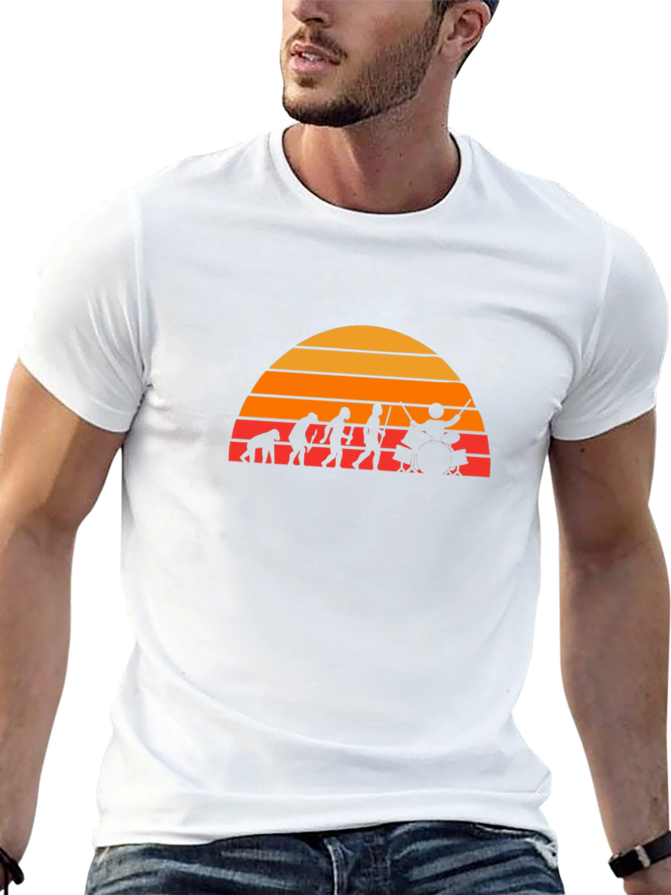 Drummer Evolution T-Shirt - Black