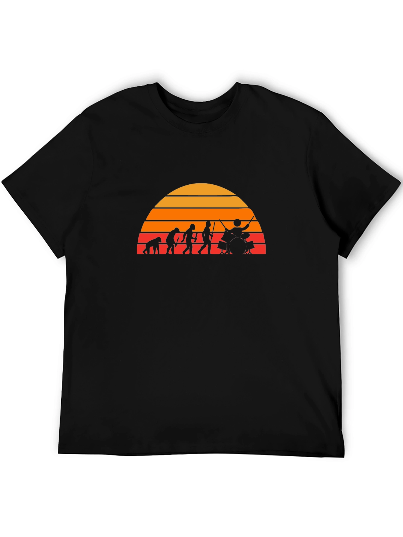 Drummer Evolution T-Shirt - Black