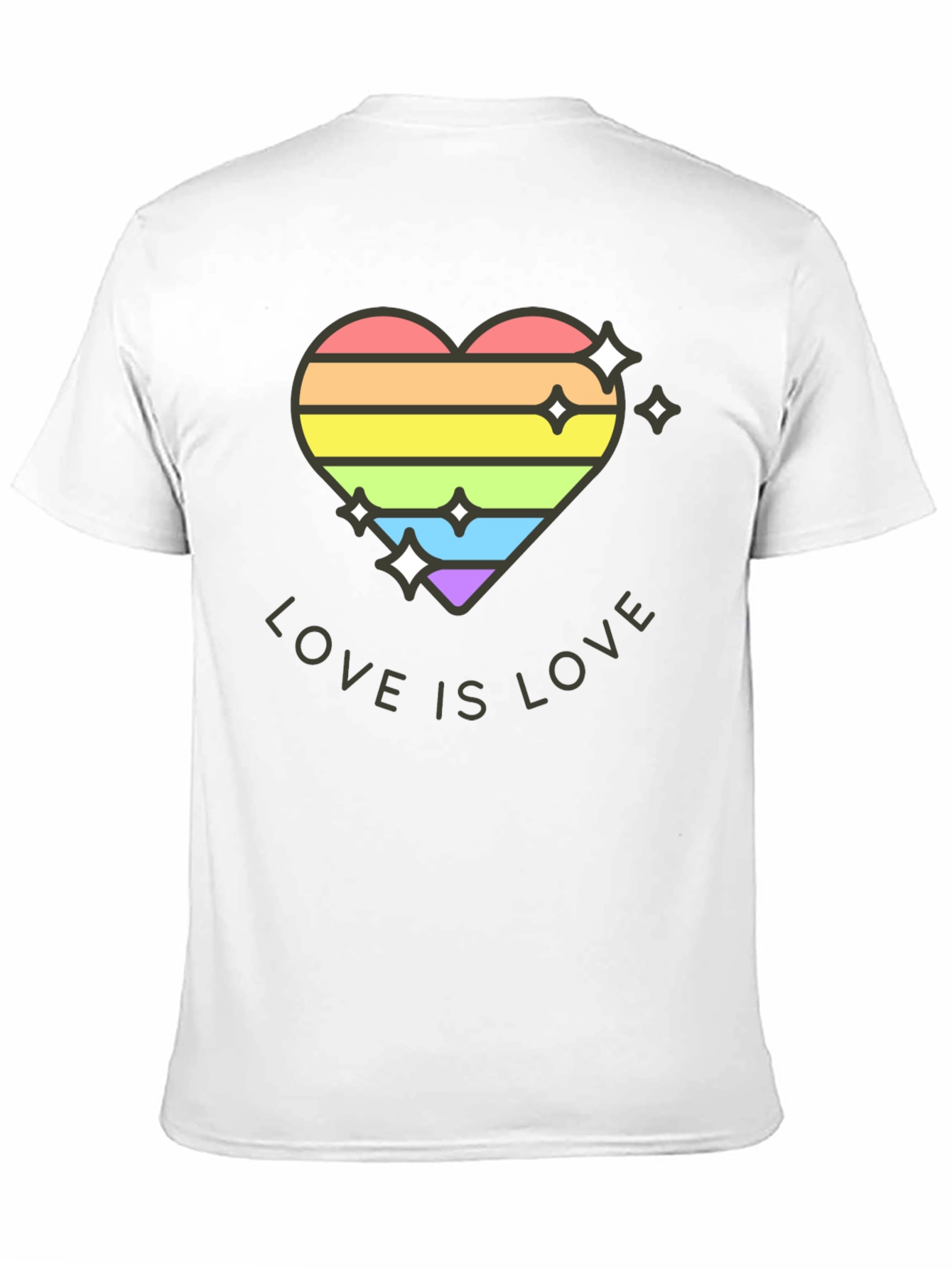 Love is Love Rainbow Heart Tee