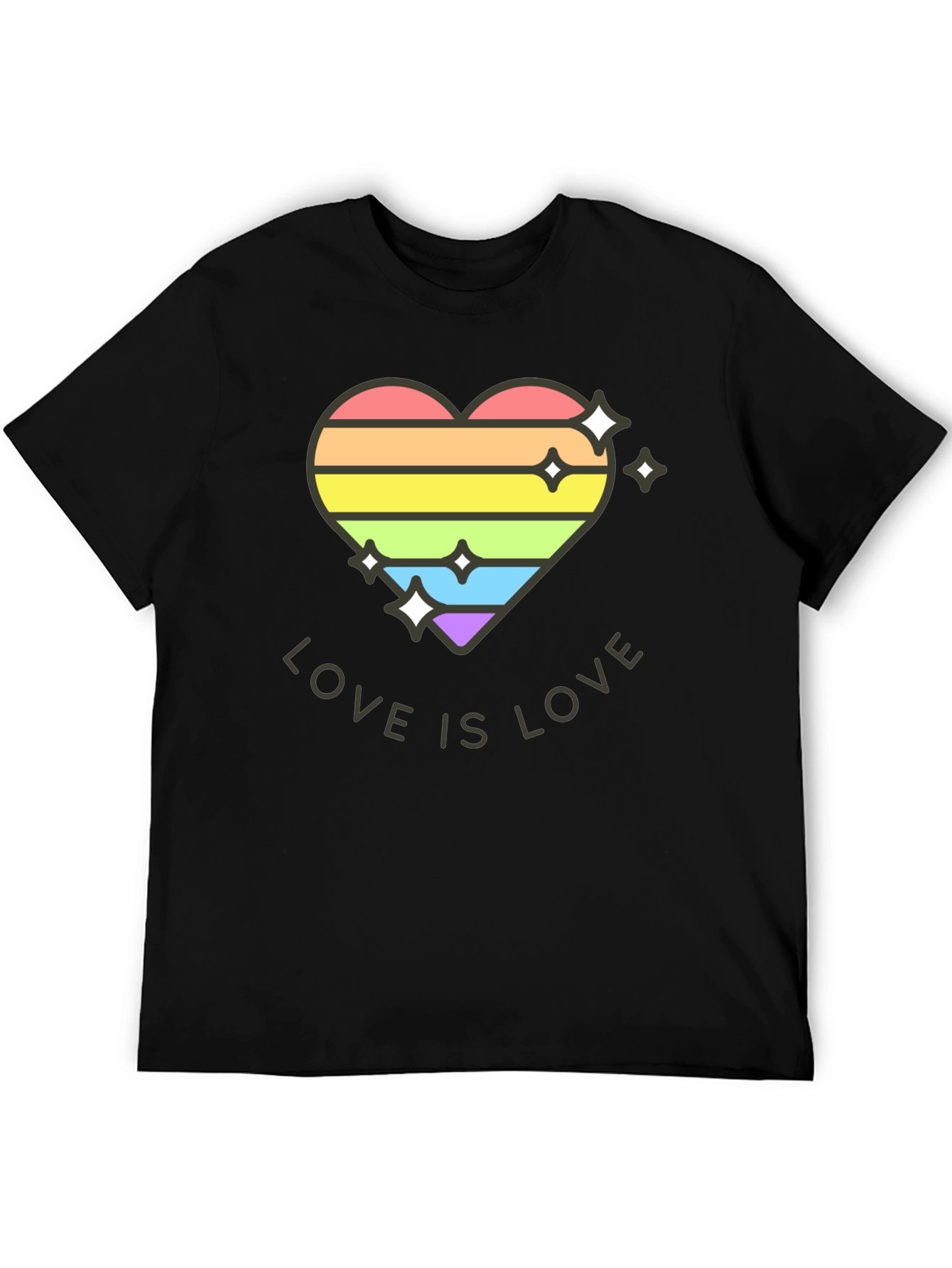 Love is Love Rainbow Heart Tee