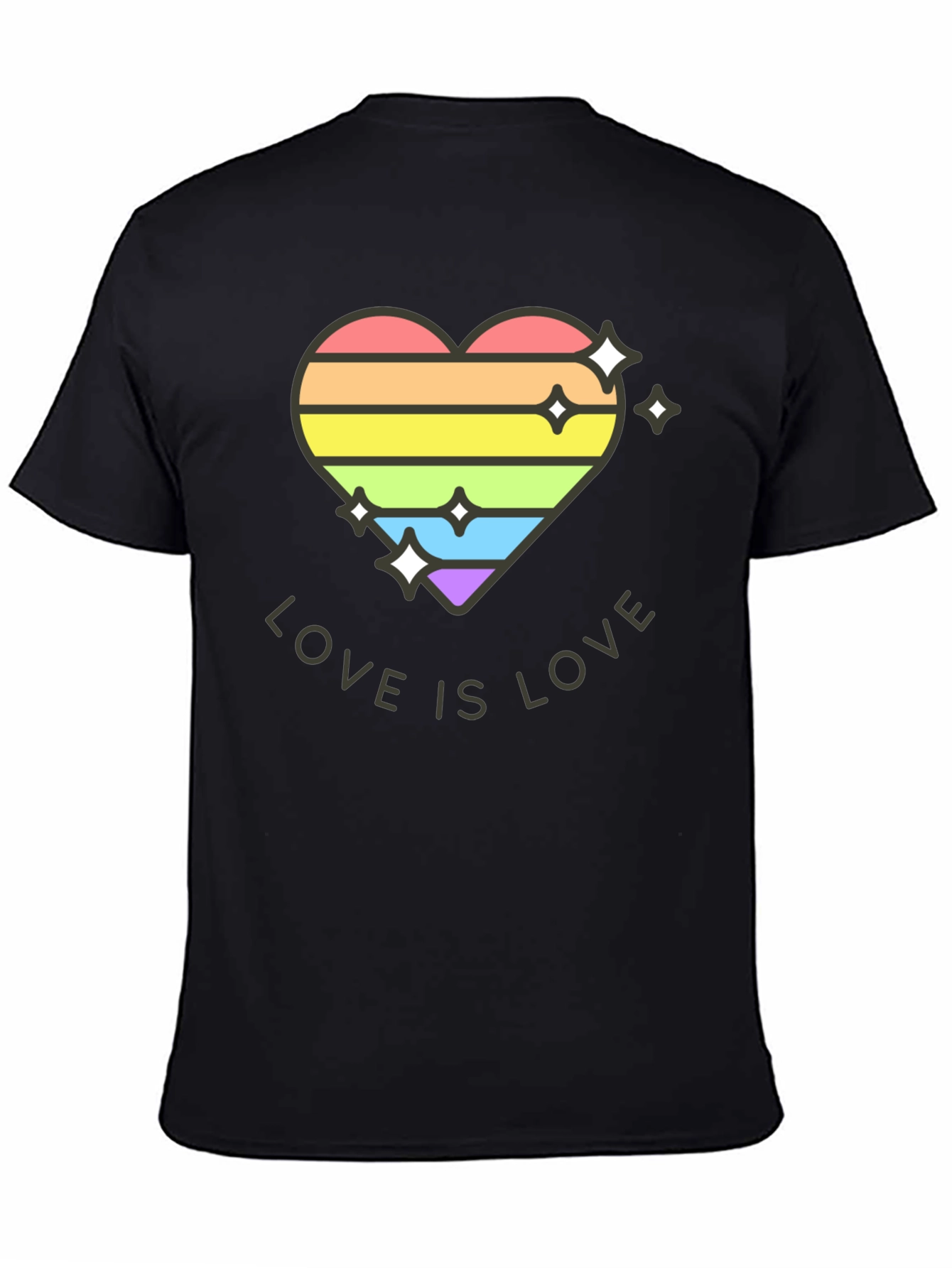 Love is Love Rainbow Heart Tee