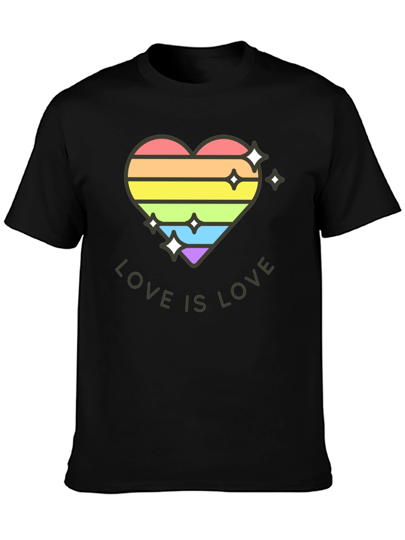 Love is Love Rainbow Heart Tee