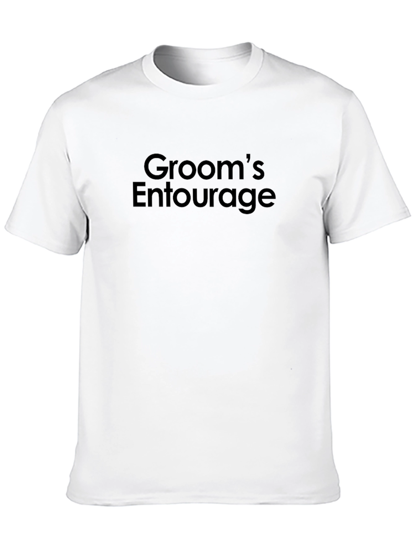 Grooms Entourage Black Crew Neck T-Shirt