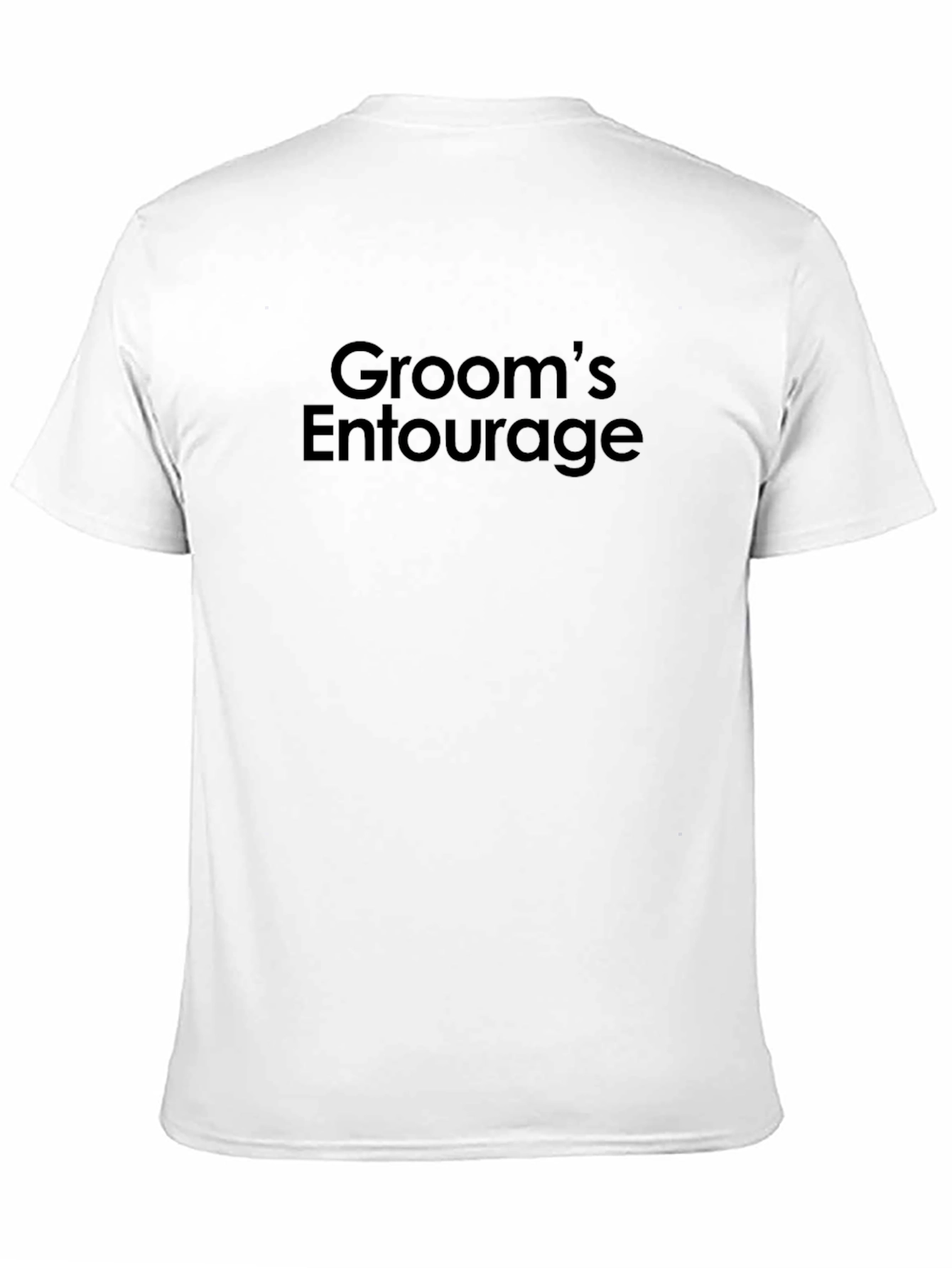 Grooms Entourage Black Crew Neck T-Shirt