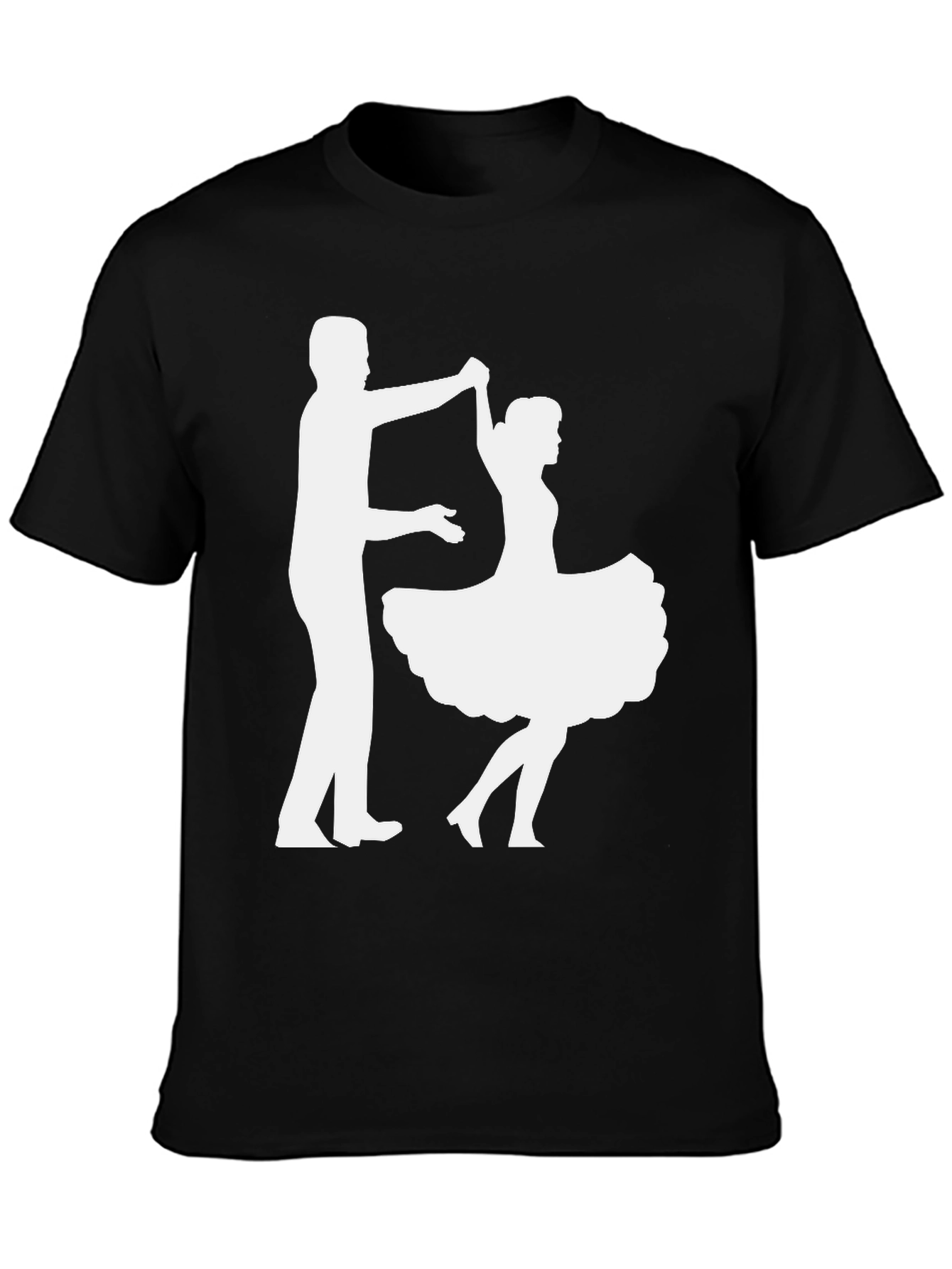 Dancing Couple Graphic Tee - Black