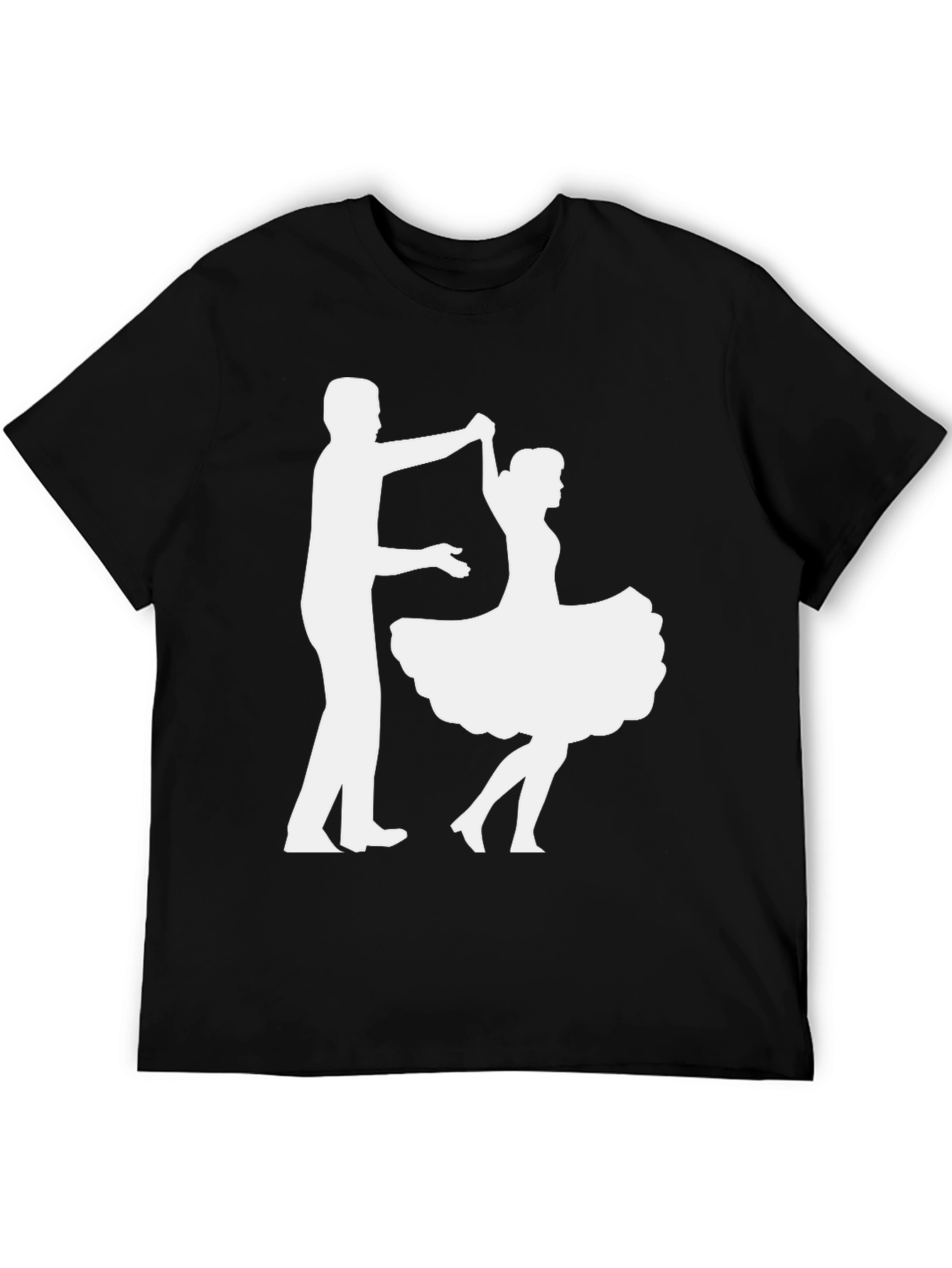 Dancing Couple Graphic Tee - Black