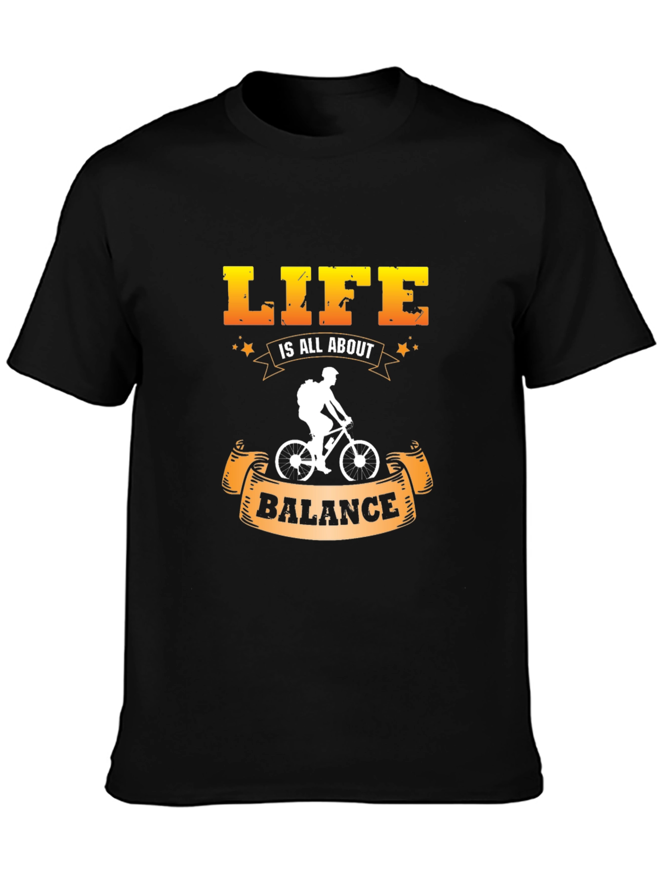 Life is All About Balance T-Shirt Cycling Design