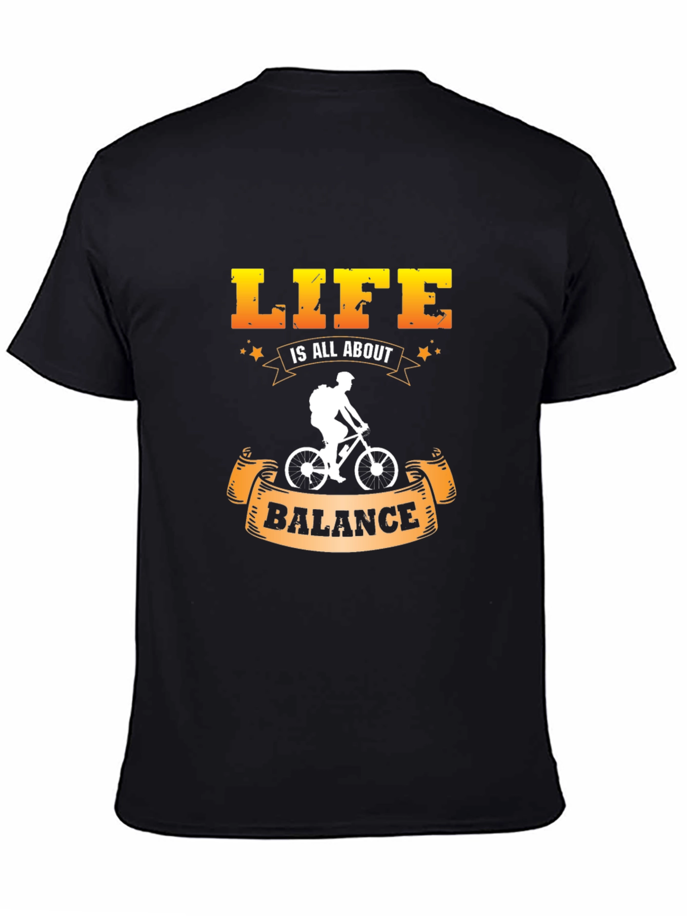 Life is All About Balance T-Shirt Cycling Design