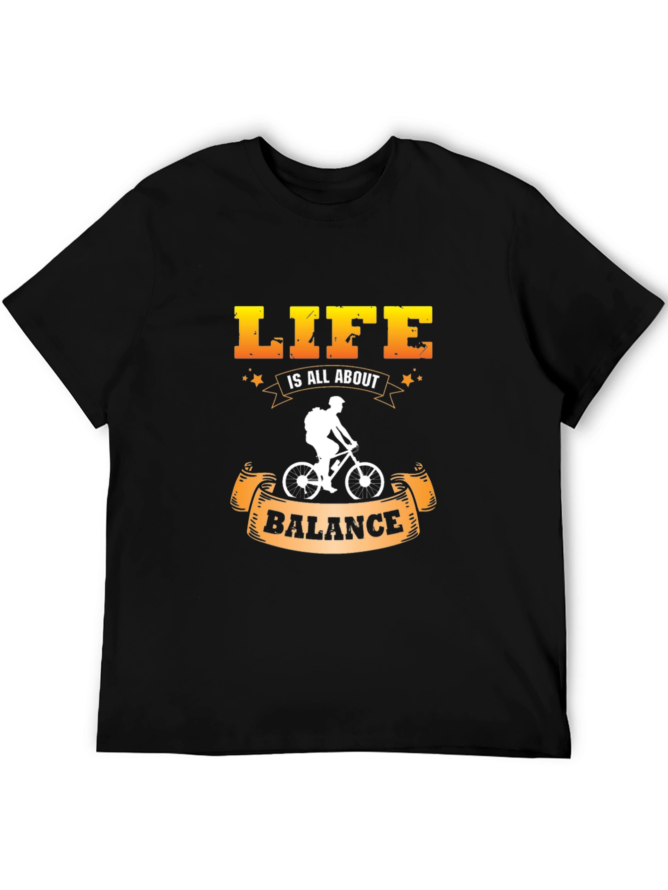 Life is All About Balance T-Shirt Cycling Design