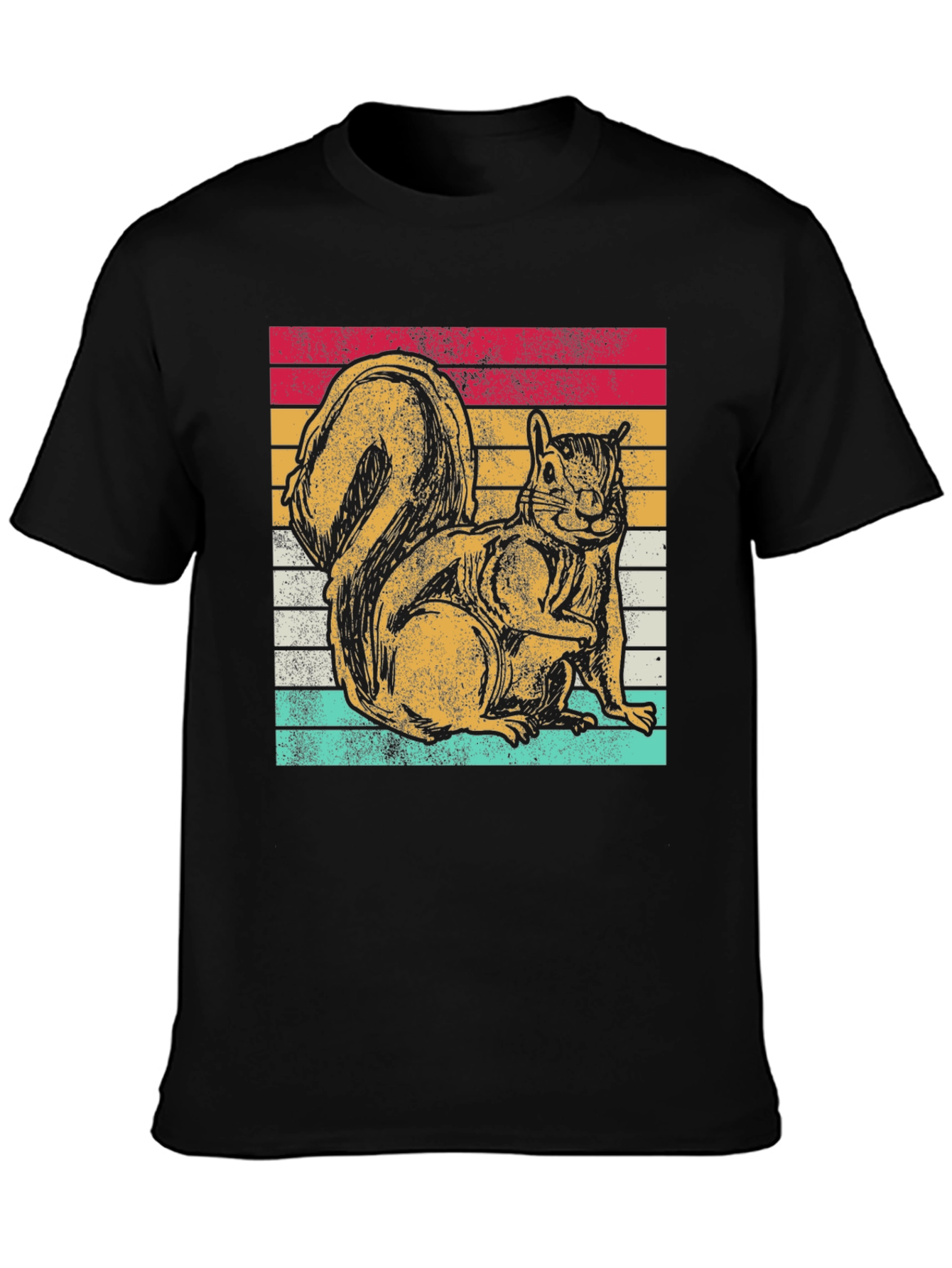 Retro Squirrel Graphic Tee - Classic Fit