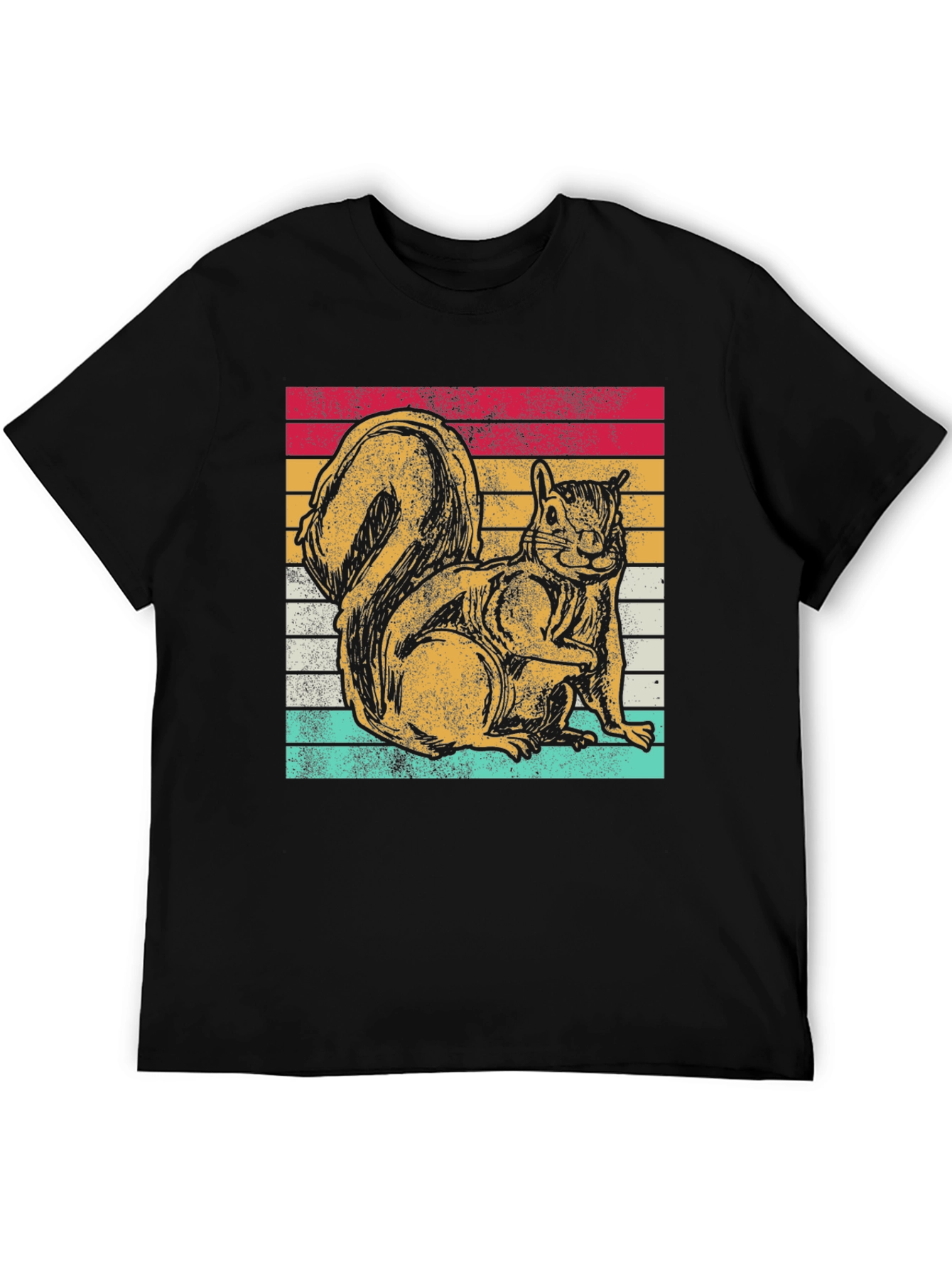 Retro Squirrel Graphic Tee - Classic Fit