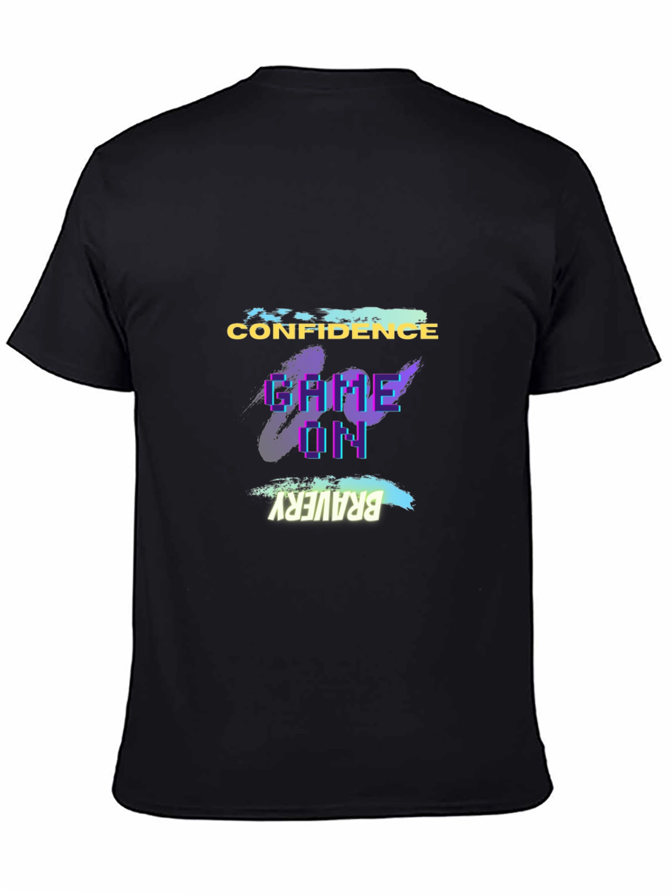 Confidence Game On Bravery Black T-Shirt
