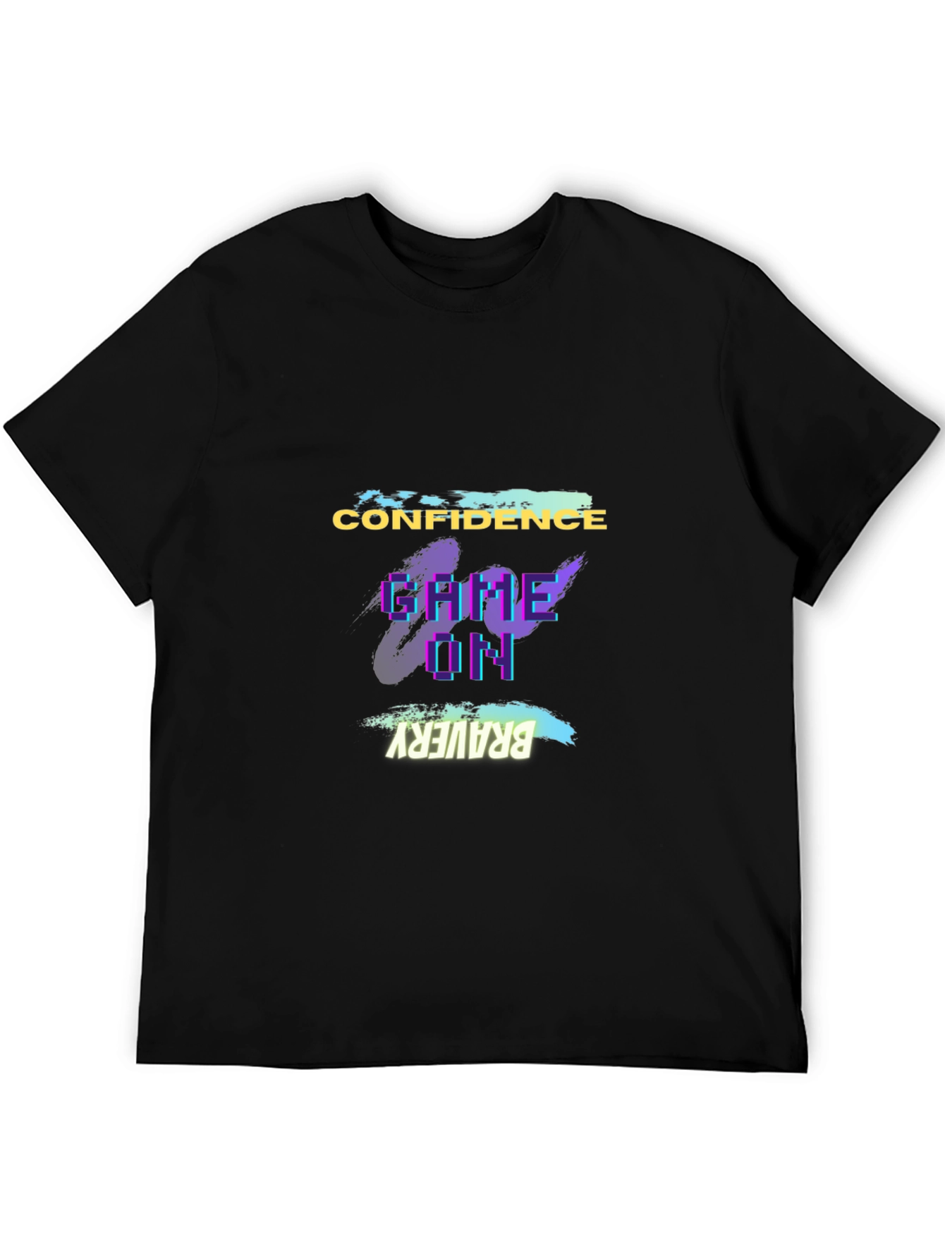 Confidence Game On Bravery Black T-Shirt