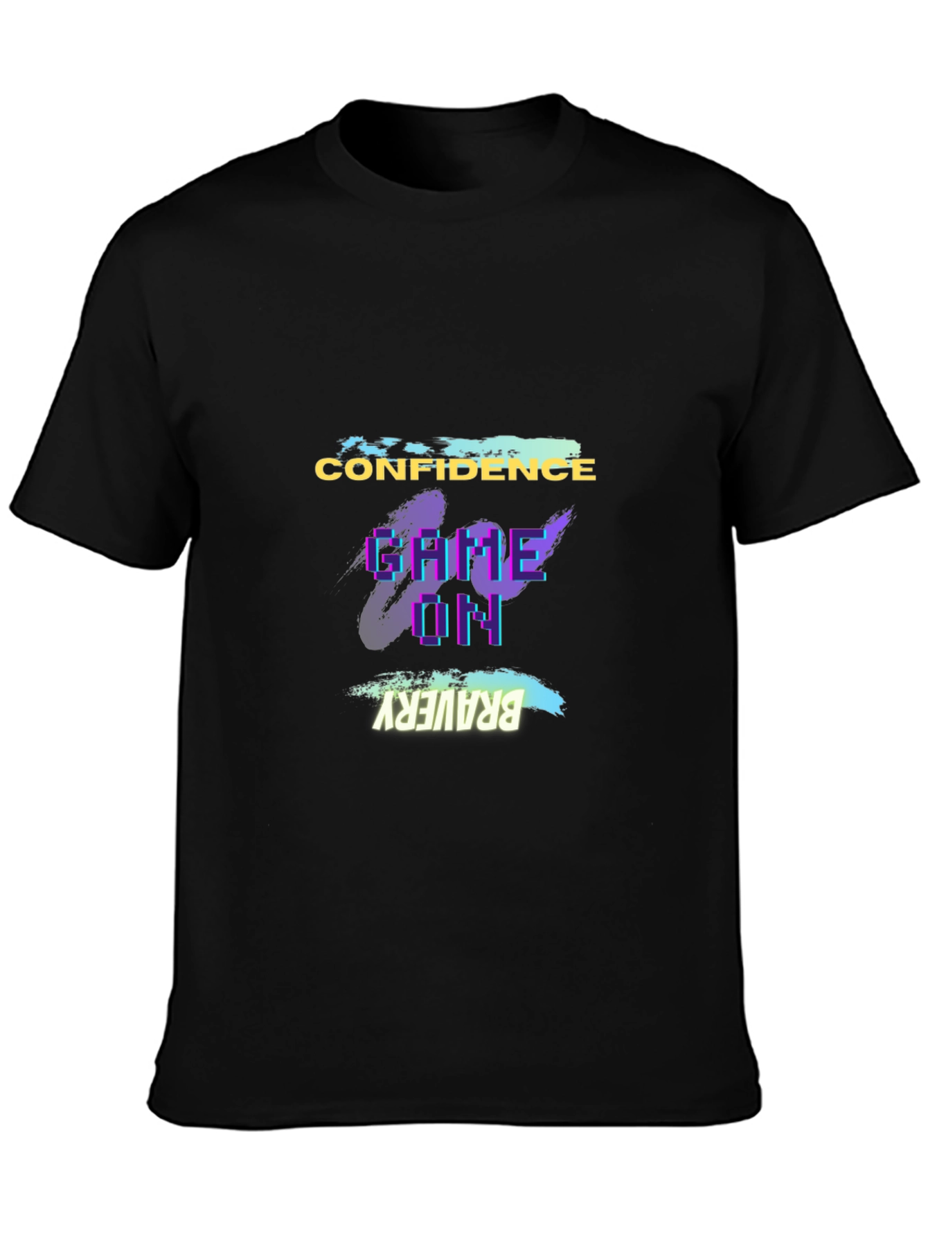 Confidence Game On Bravery Black T-Shirt