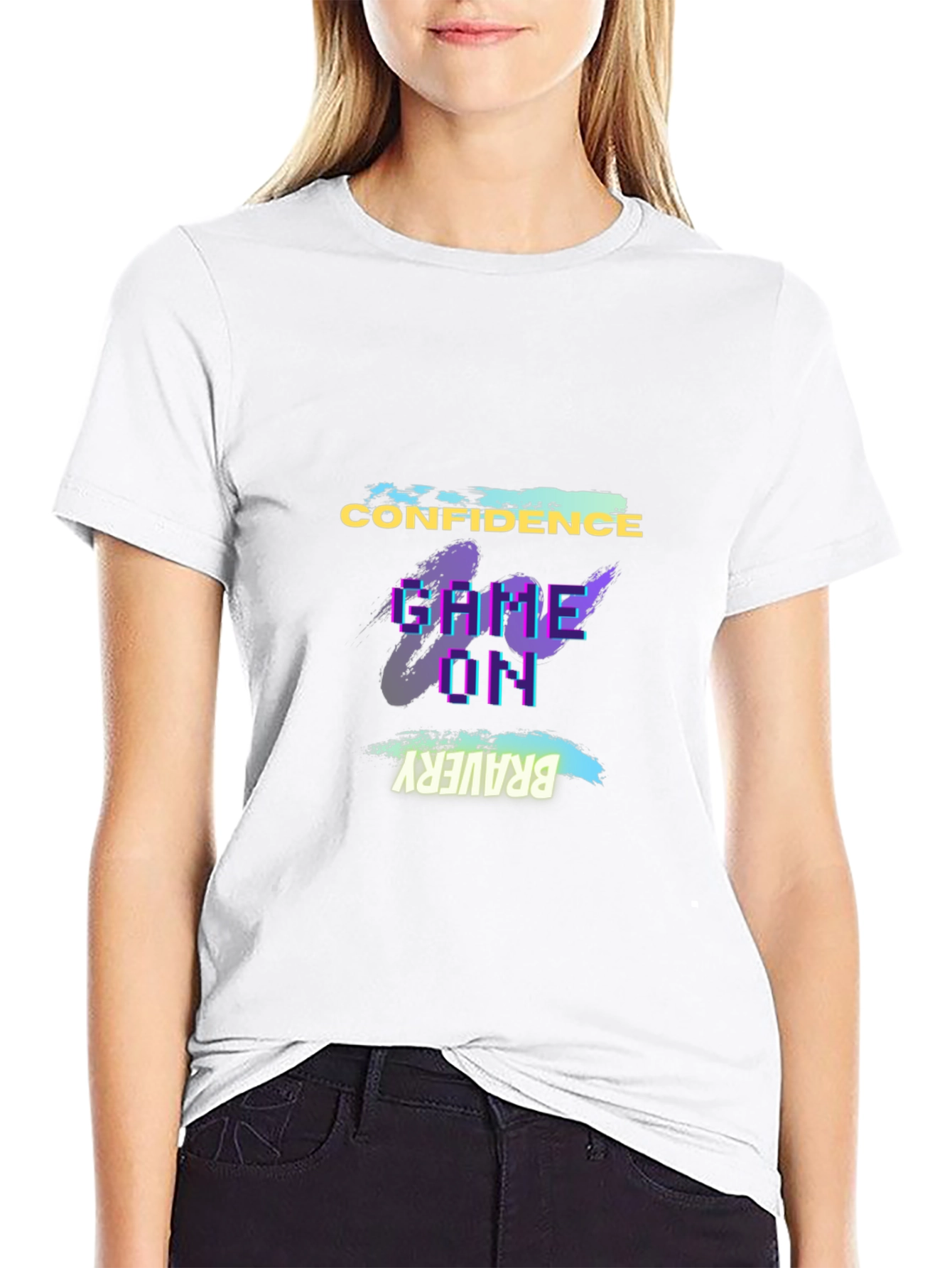 Confidence Game On Bravery Black T-Shirt