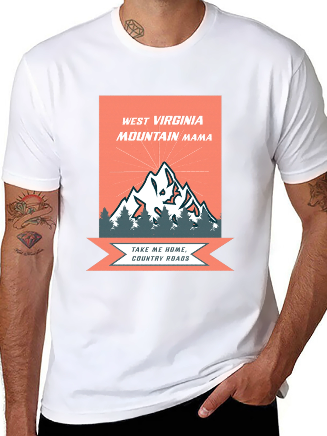 West Virginia Mountain Mama Graphic Tee