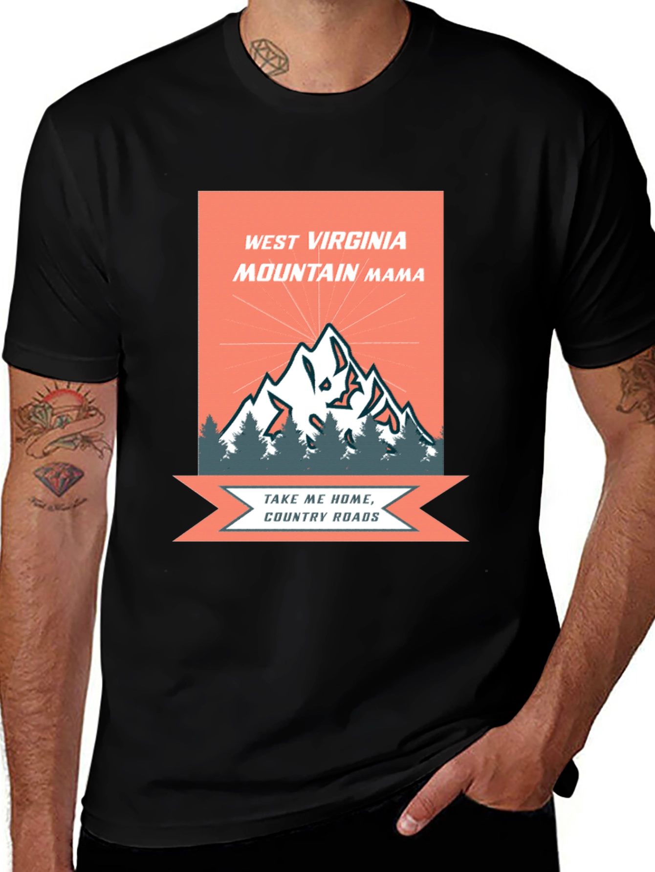 West Virginia Mountain Mama Graphic Tee