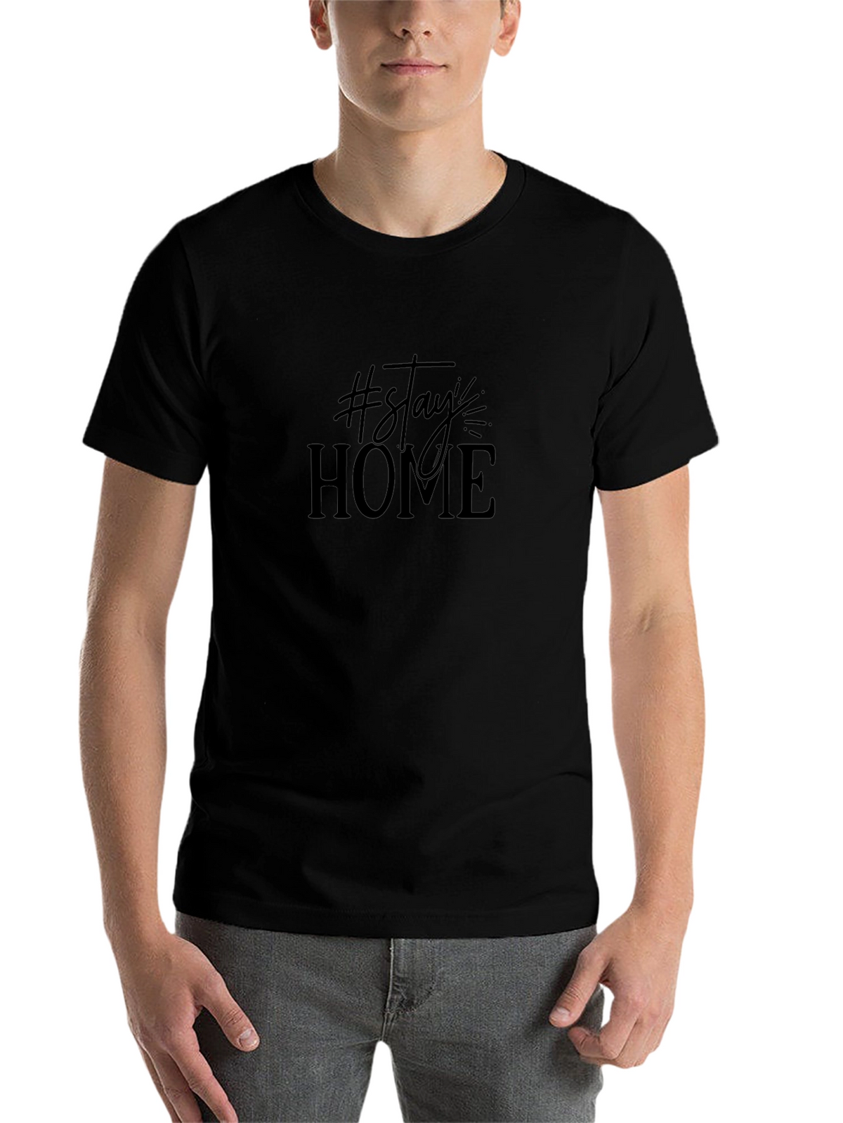 Stay Home Graphic Tee - Stylish & Comfy