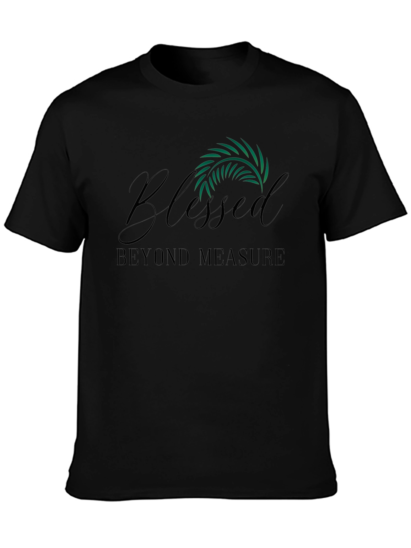 Blessed Beyond Measure Black Graphic Tee