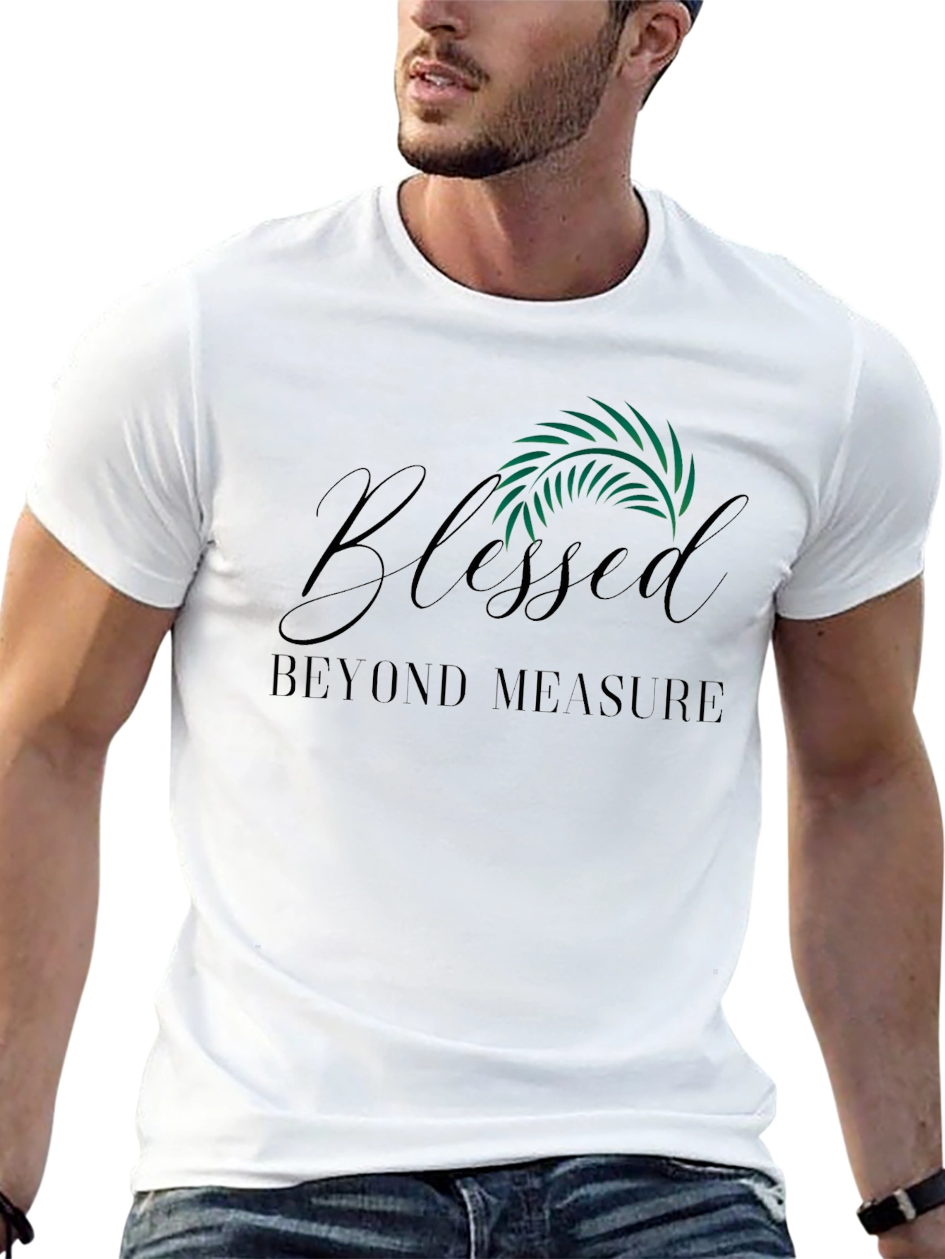 Blessed Beyond Measure Black Graphic Tee