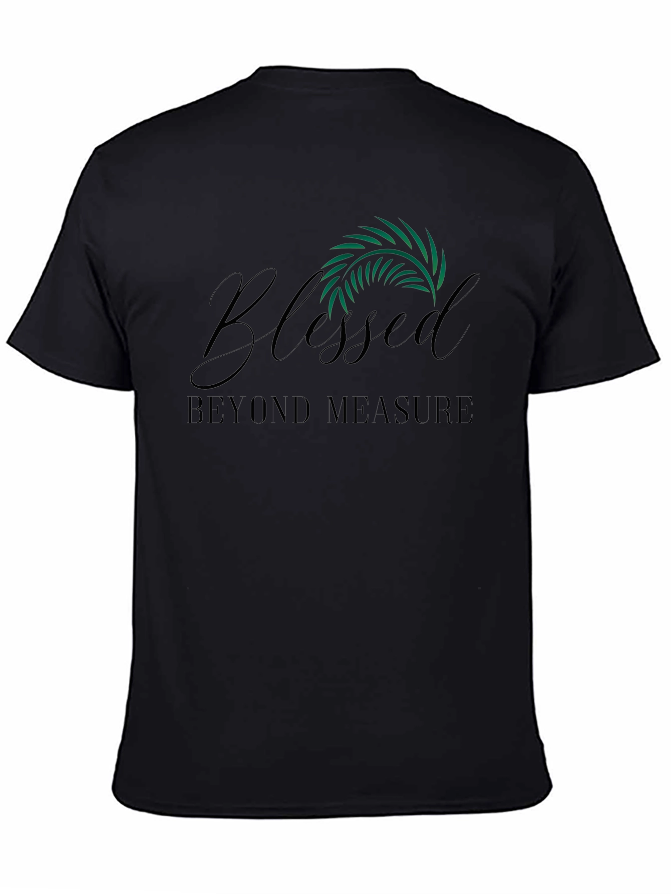 Blessed Beyond Measure Black Graphic Tee