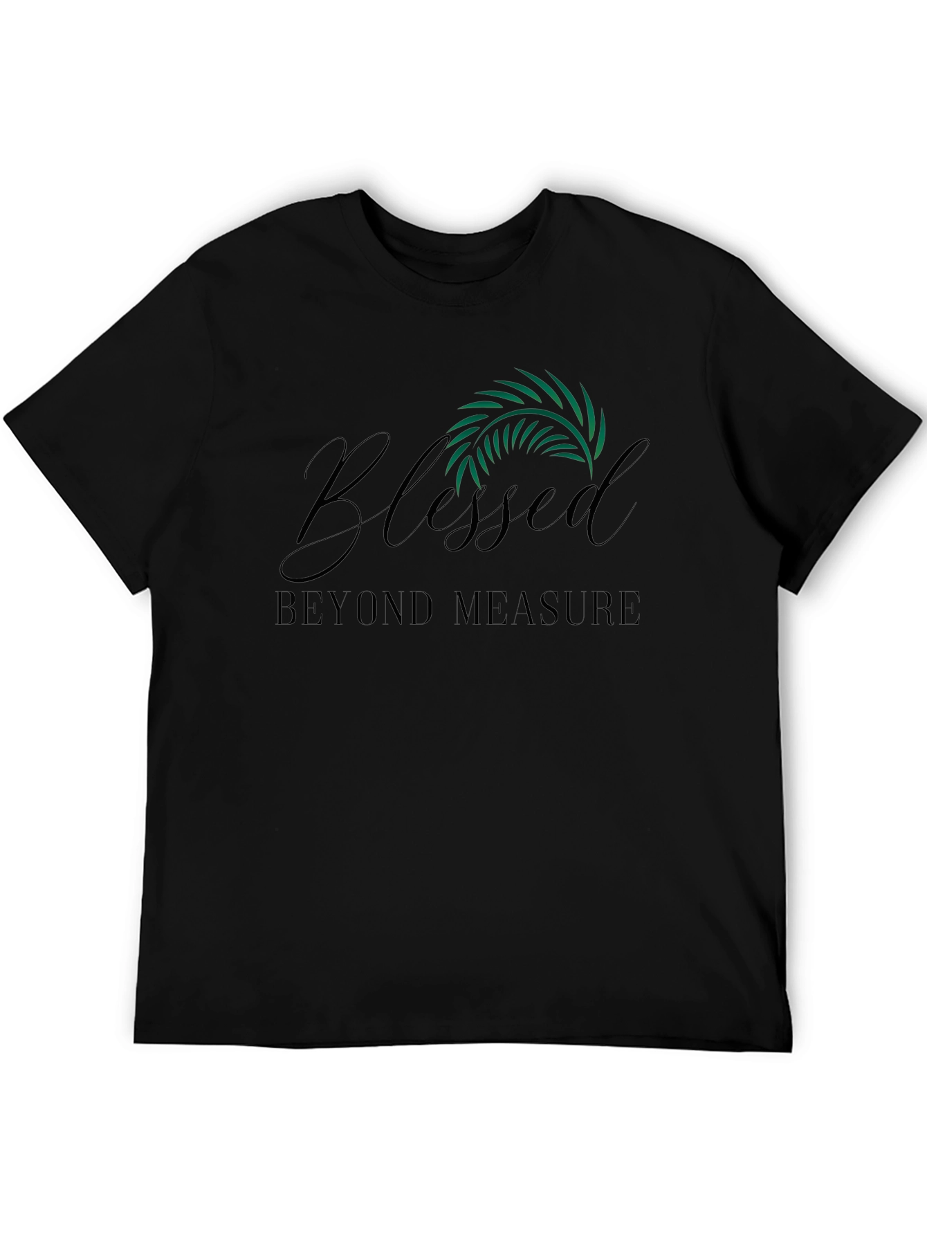 Blessed Beyond Measure Black Graphic Tee