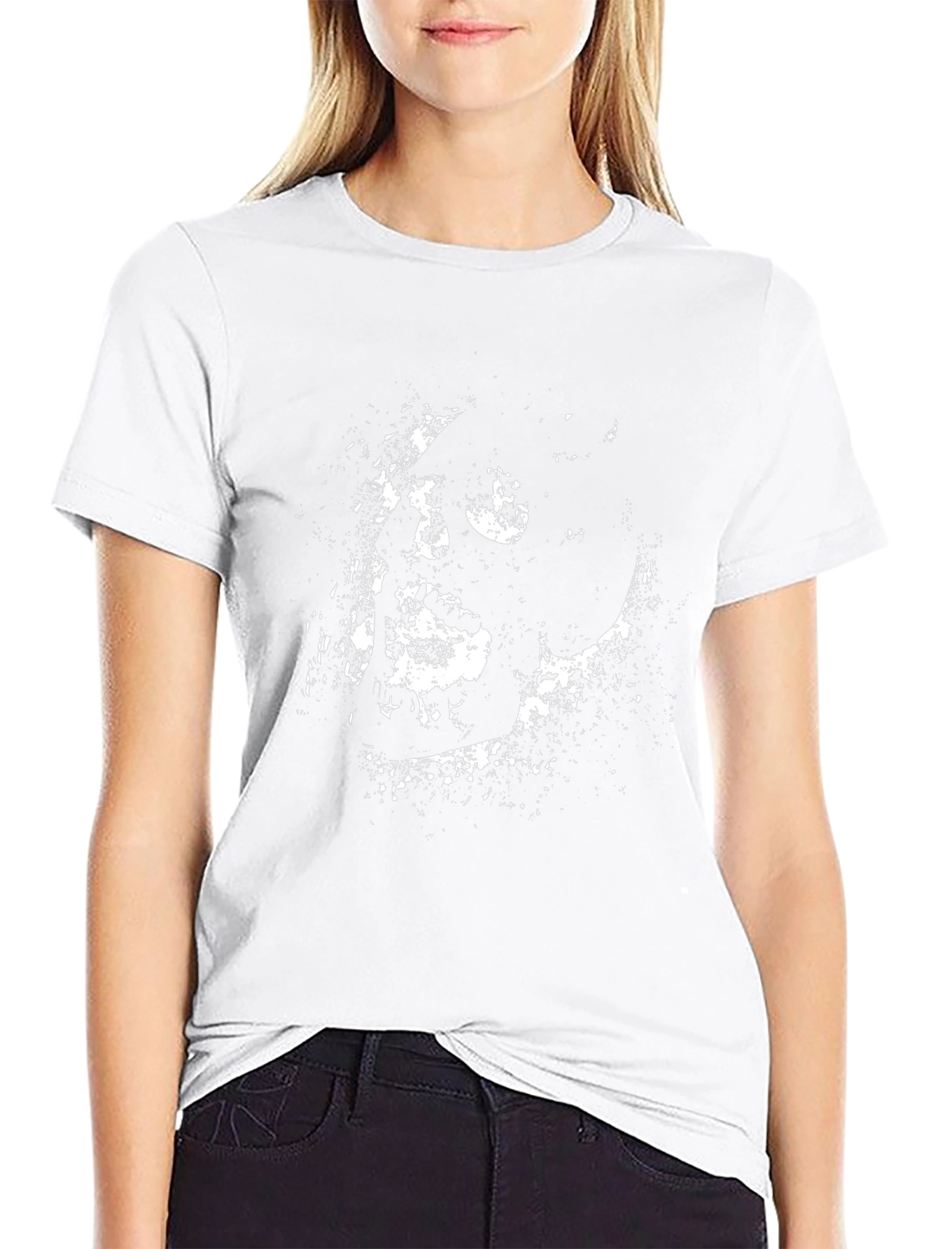 Graphic Skull Print Black T-Shirt - Grunge Style
