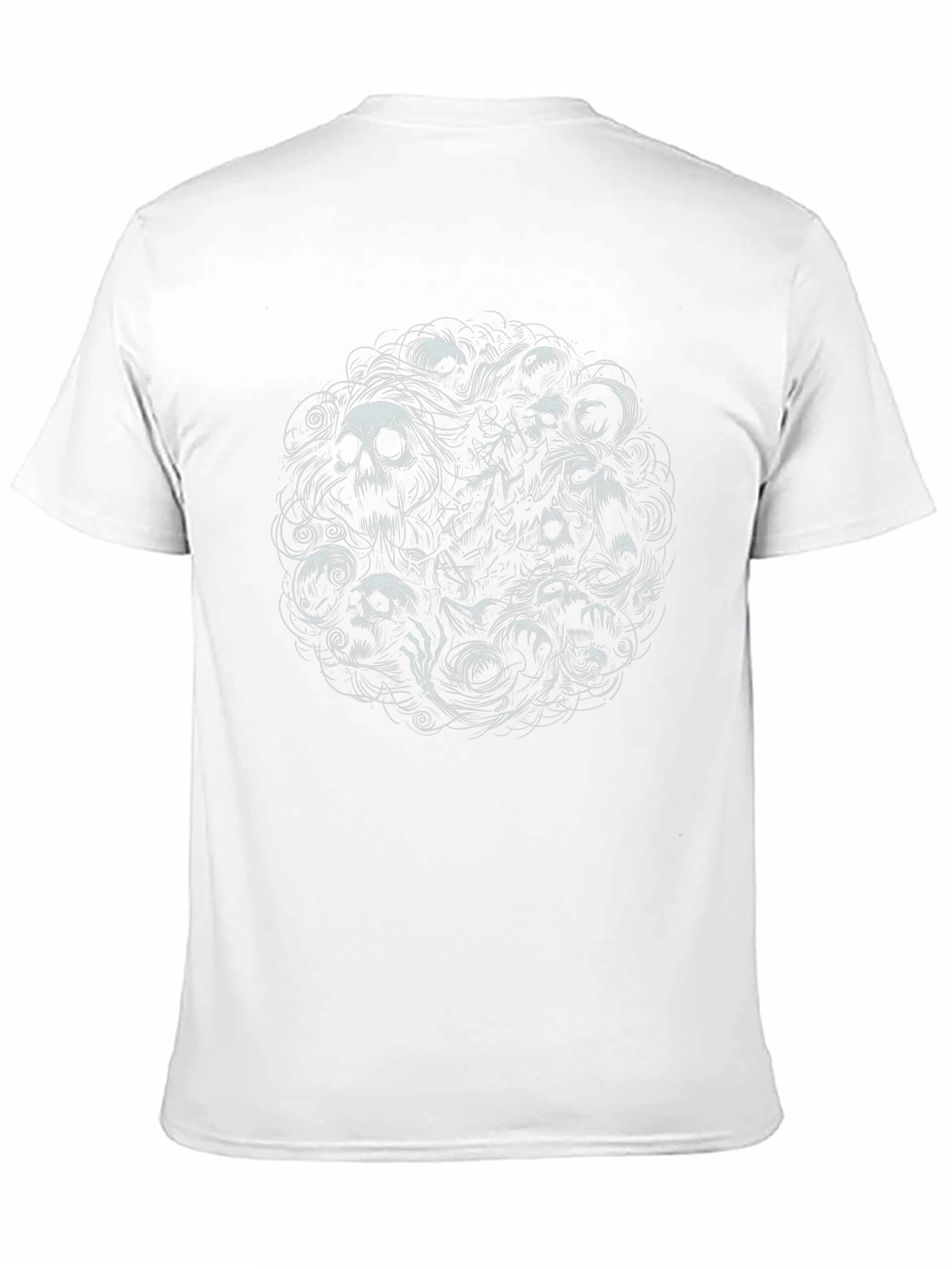 Skull Cluster Graphic Tee - Black T-Shirt