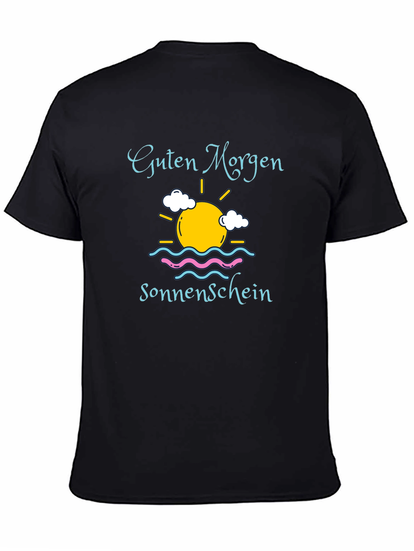 Guten Morgen Sonnenschein Black T-Shirt