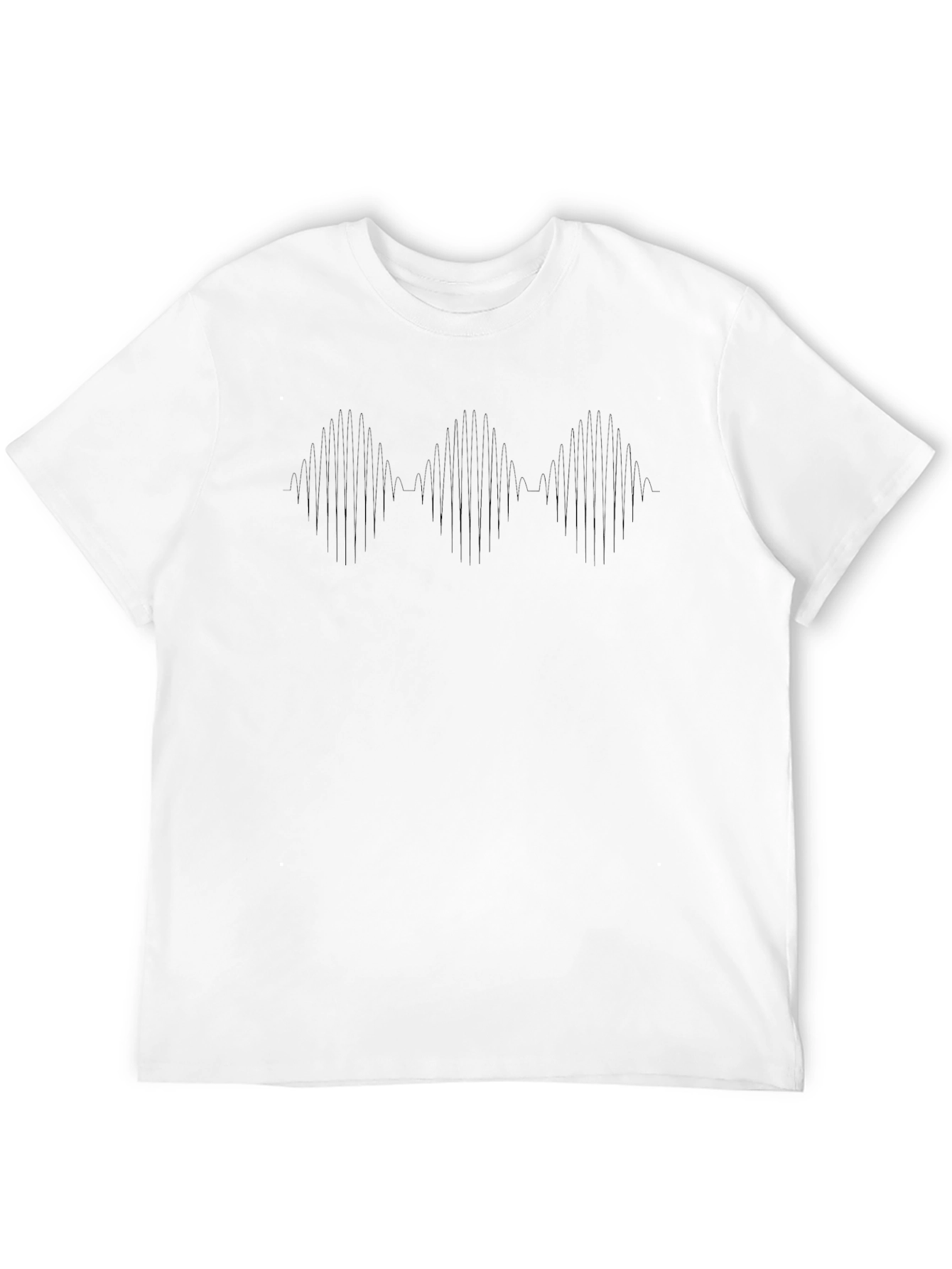 Black Graphic Tee - Arctic Monkeys Inspired Wave Design