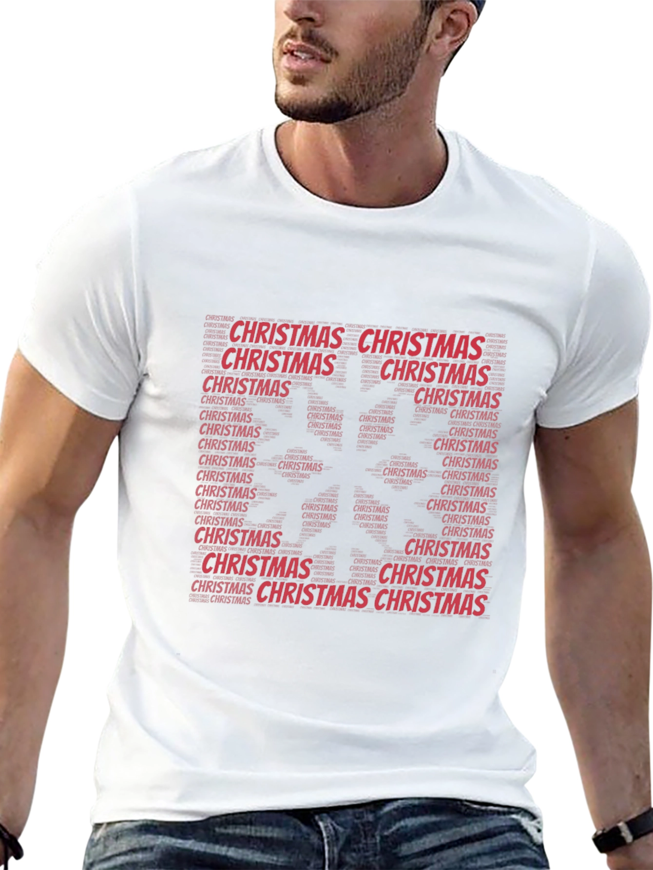 Festive Christmas Word Art T-Shirt