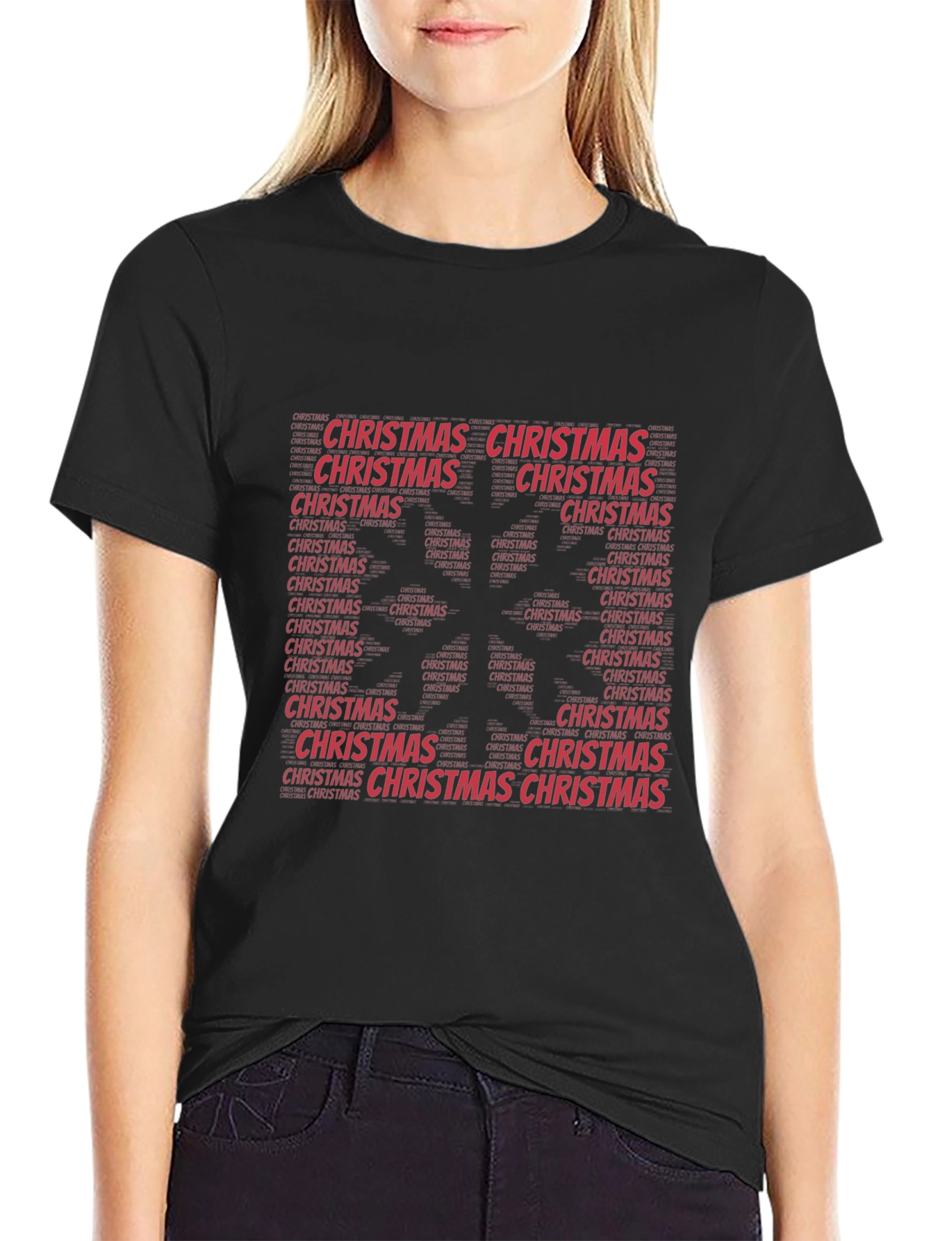 Festive Christmas Word Art T-Shirt