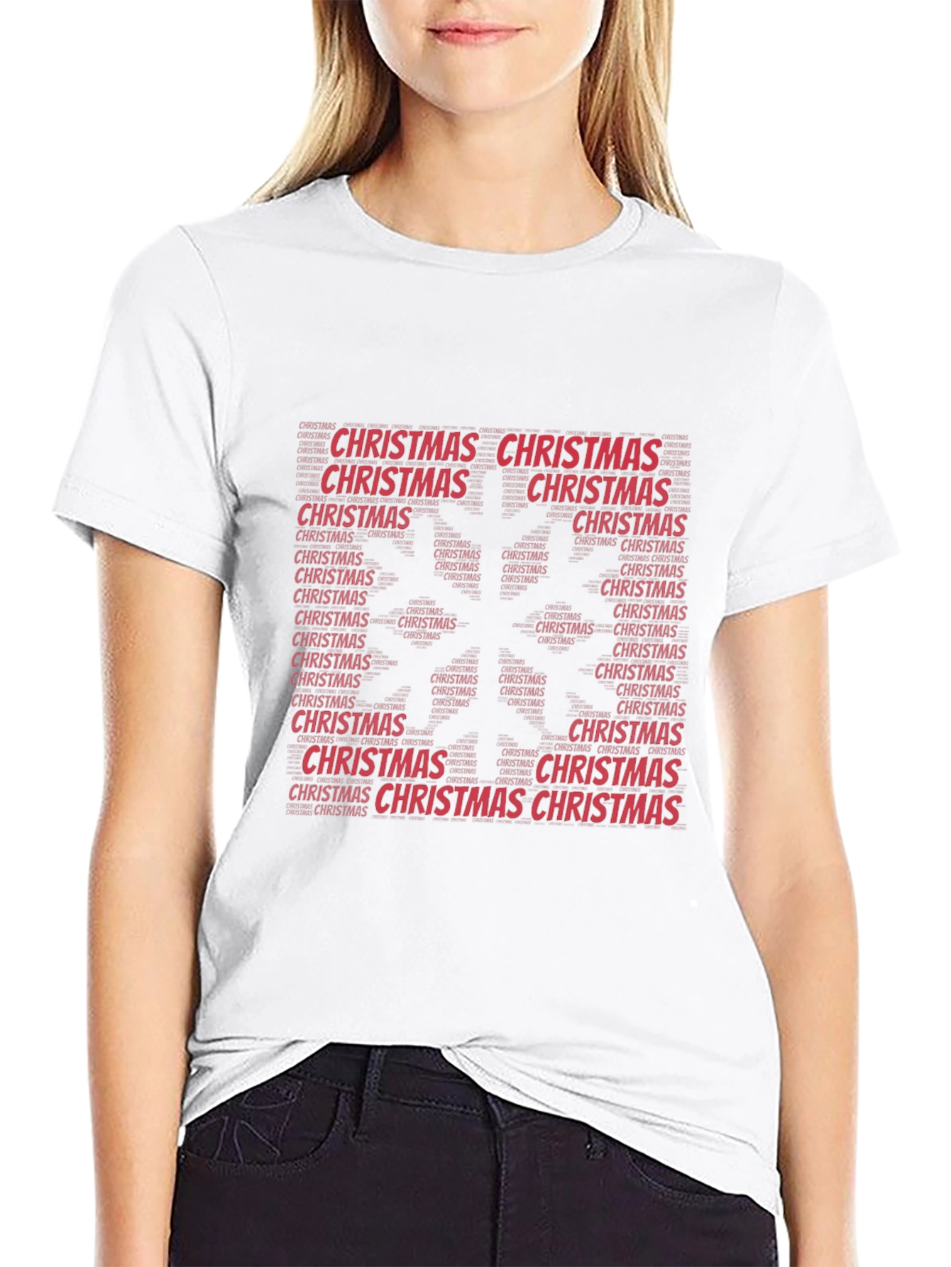 Festive Christmas Word Art T-Shirt