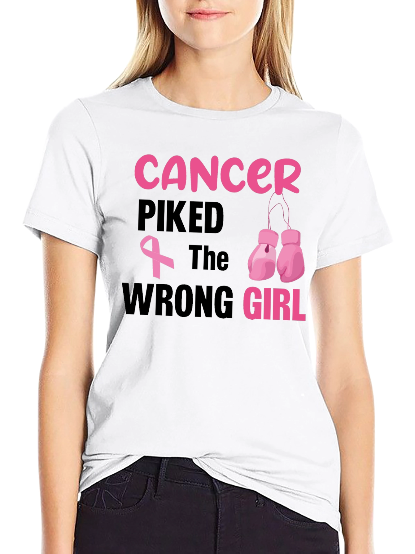 Cancer Picked the Wrong Girl T-Shirt