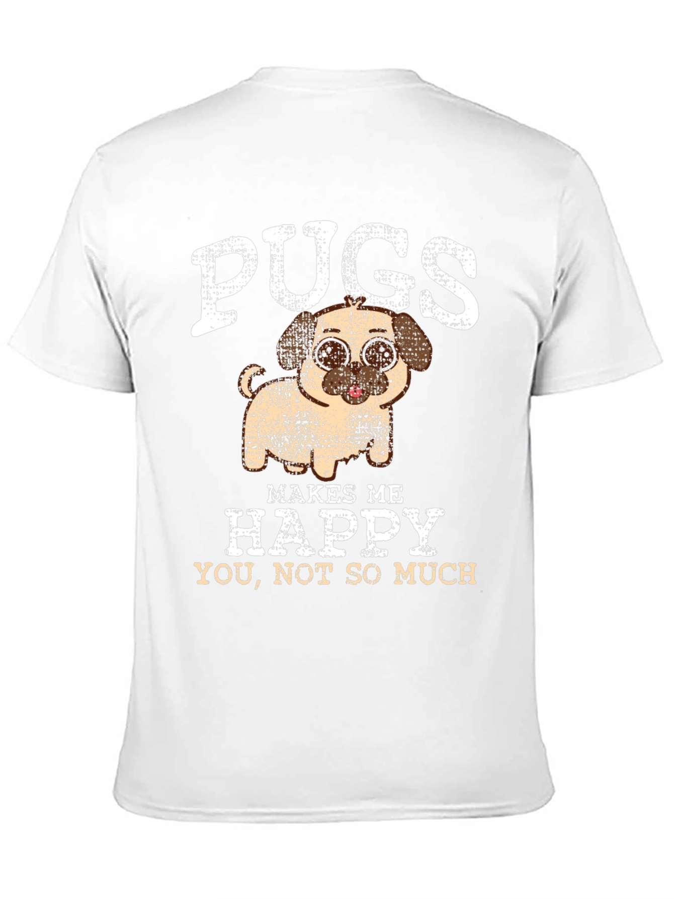 Pugs Make Me Happy Graphic Tee