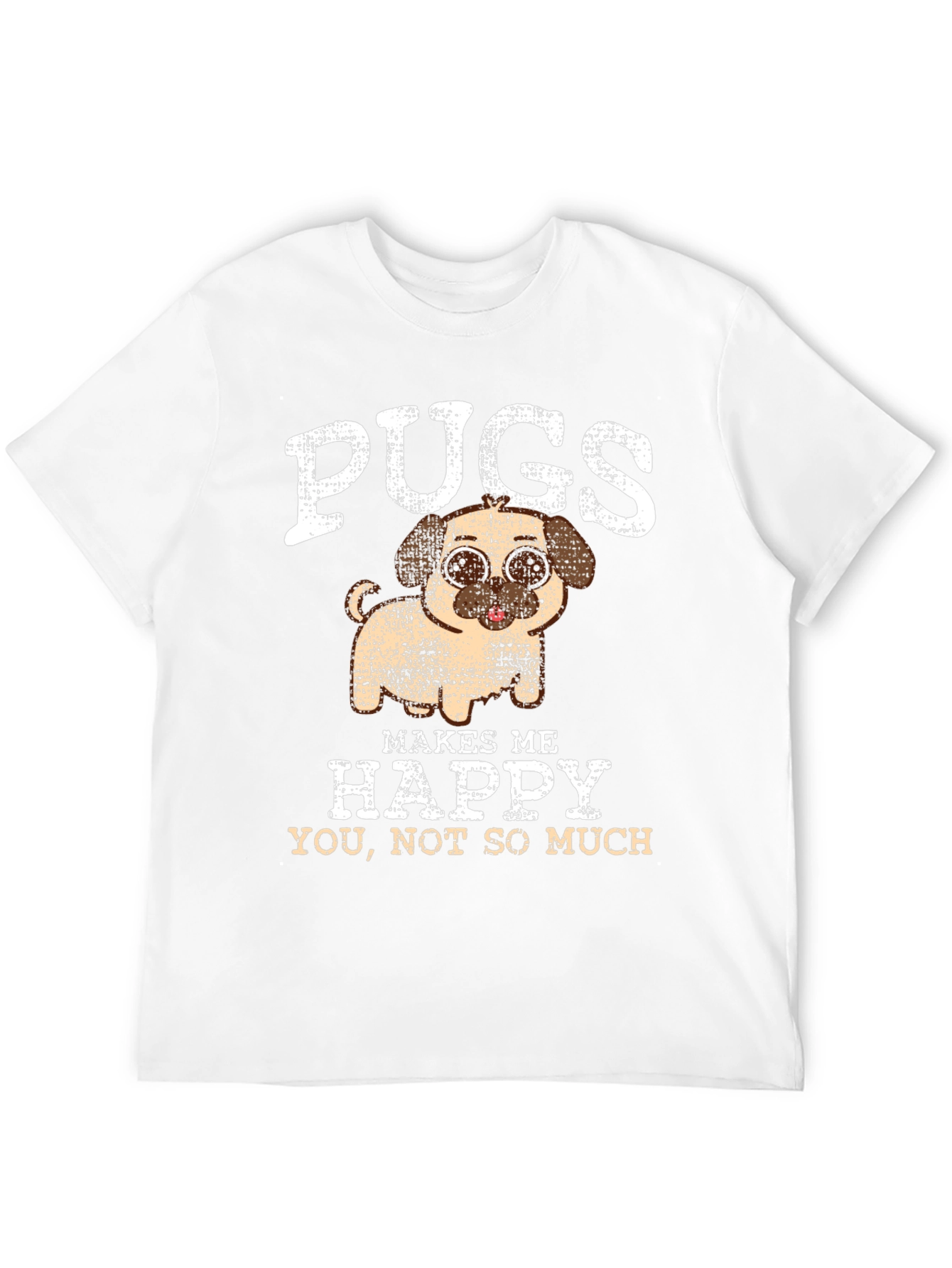 Pugs Make Me Happy Graphic Tee