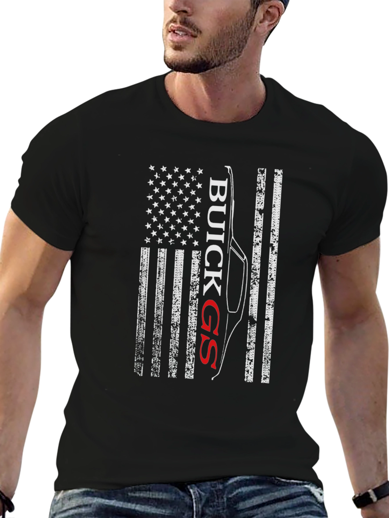 Buick GS American Flag Graphic Tee