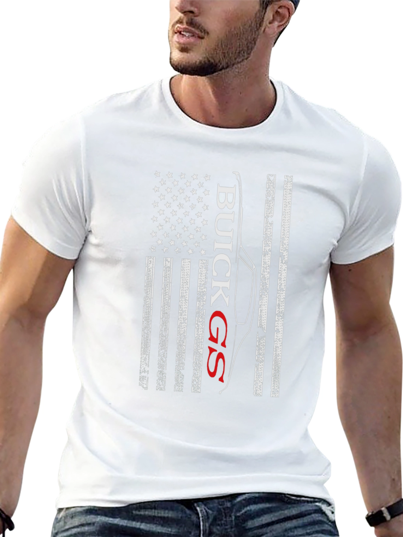 Buick GS American Flag Graphic Tee